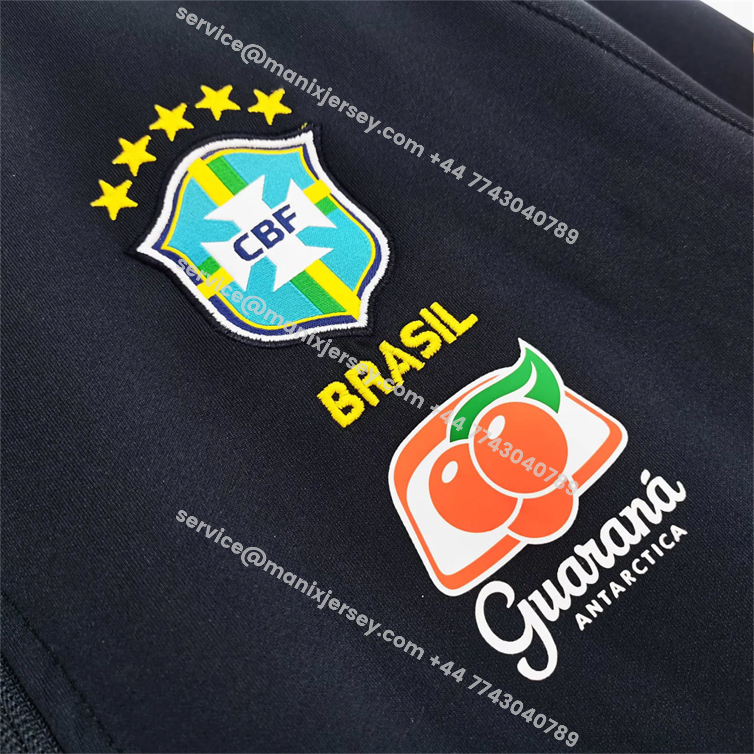 ManixJersey.com | Retro Brazil 2022 Dark Blue Windbreaker -Customize Name, Number and Patch | Worldwide Shipping