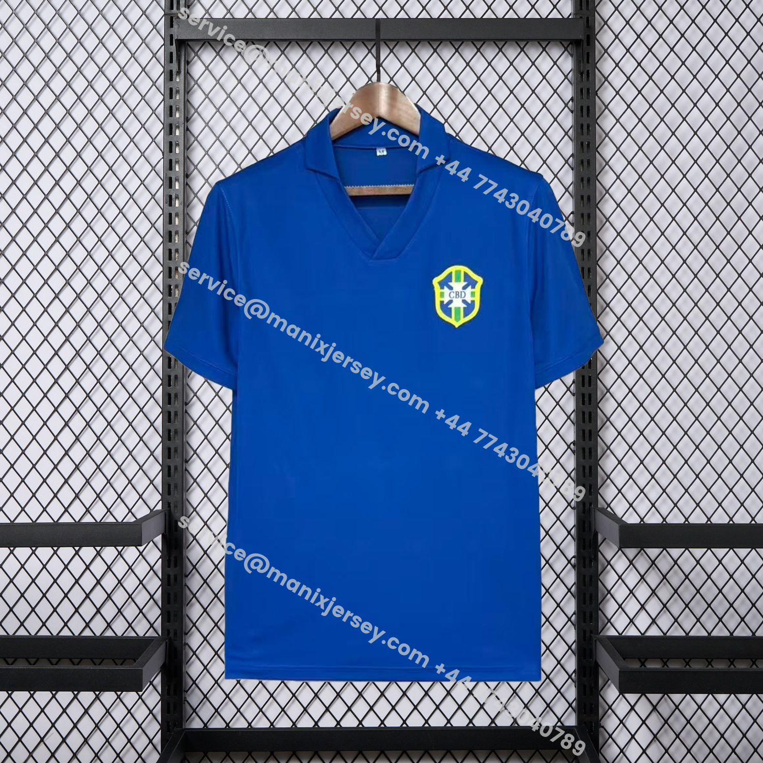 ManixJersey.com | Retro Brazil 1958 Away Jersey -Customize Name, Number and Patch | Worldwide Shipping