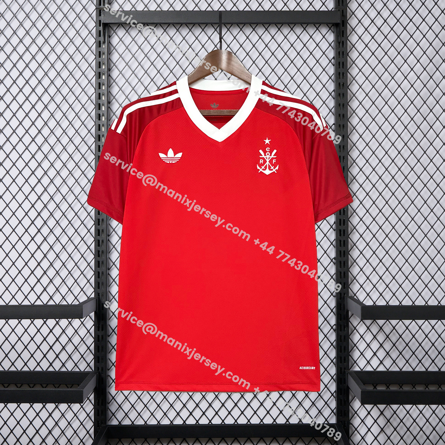 ManixJersey.com | Flamengo 25-26 White Lines Red Special Jersey - Fans Version -Customize Name, Number and Patch | Worldwide Shipping
