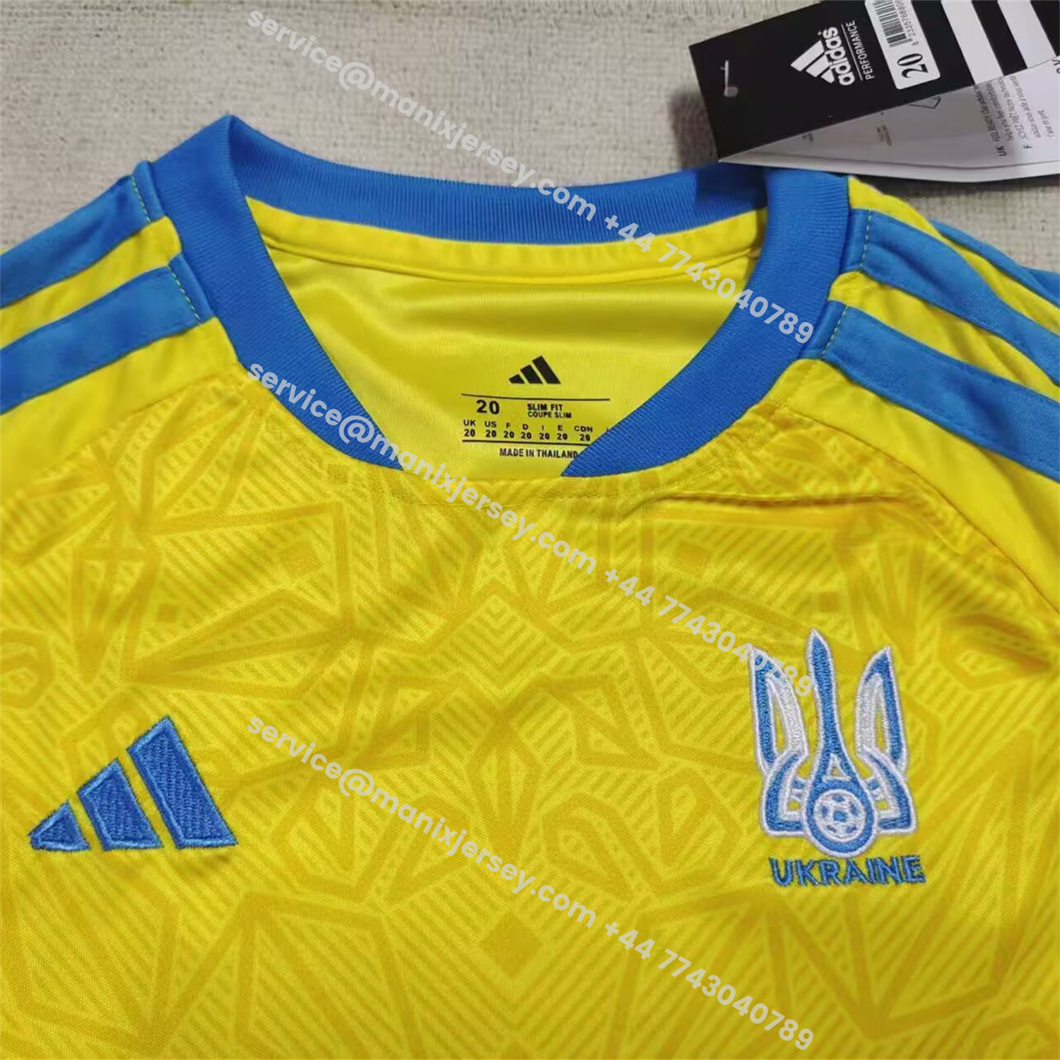 ManixJersey.com | Ukraine 2026 Home Kids Kit -Customize Name, Number and Patch | Worldwide Shipping