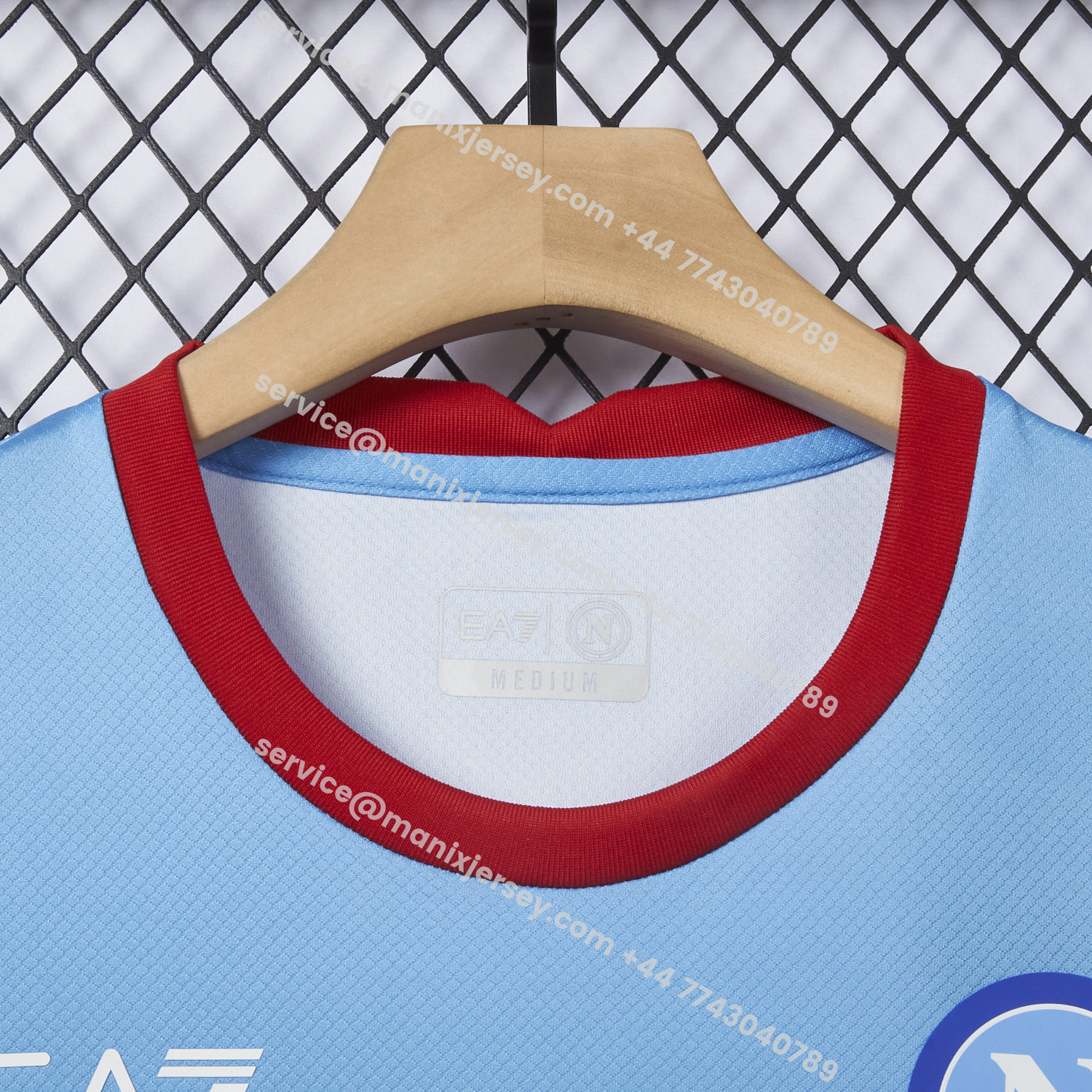 ManixJersey.com | Napoli 25-26 Blue Christmas Elk Special Edition Jersey - Fans Version -Customize Name, Number and Patch | Worldwide Shipping