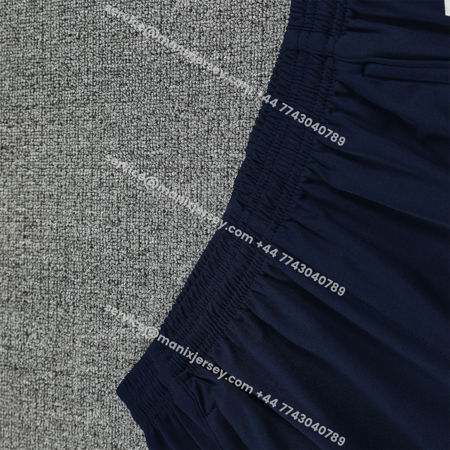 ManixJersey.com | Arsenal 25-26 Short-Sleeve Training Set - Deep Blue Top & Shorts -Customize Name, Number and Patch | Worldwide Shipping