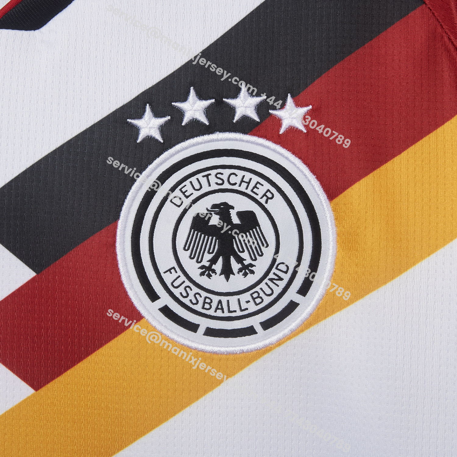 ManixJersey.com | Germany 2026 Home Jersey - Fans Version -Customize Name, Number and Patch | Worldwide Shipping