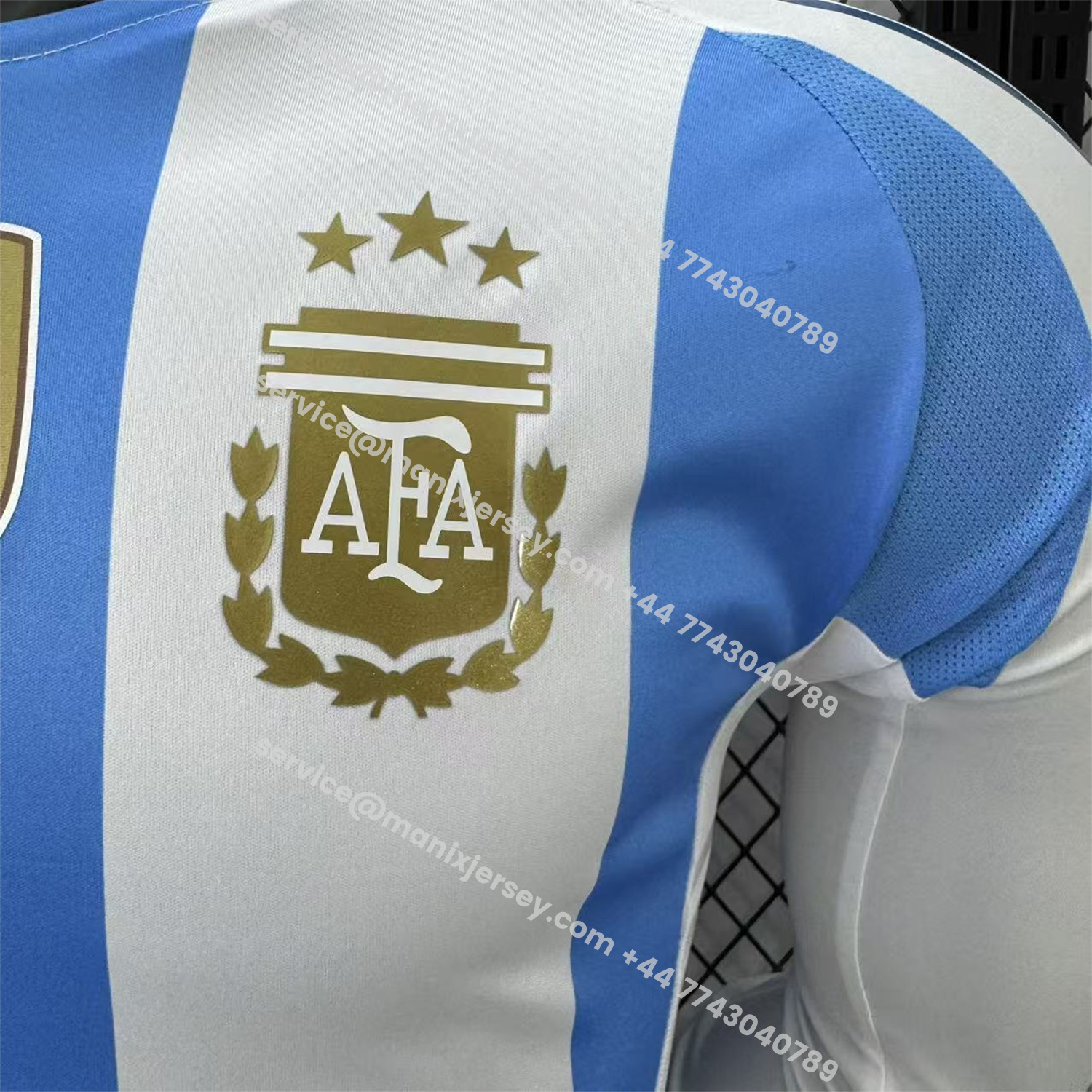 ManixJersey.com | Argentina 2024 Home Long Sleeves Jersey - Player Version -Customize Name, Number and Patch | Worldwide Shipping