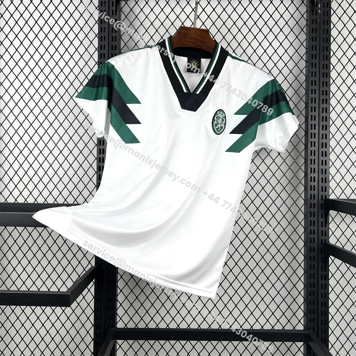 ManixJersey.com | Sporting CP 25-26 Retro Style White Special Jersey - Fans Version -Customize Name, Number and Patch | Worldwide Shipping