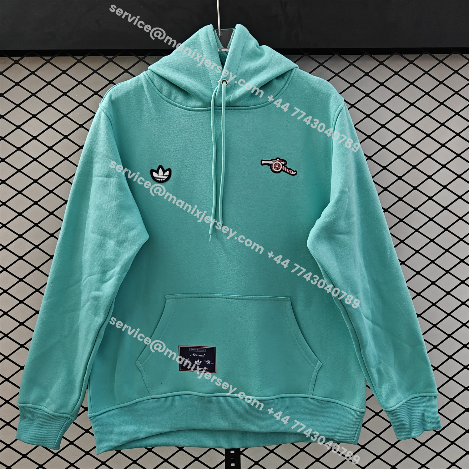 ManixJersey.com | Arsenal 25-26 Originals Terrace Icon Unisex Pullover Hoodie -Customize Name, Number and Patch | Worldwide Shipping
