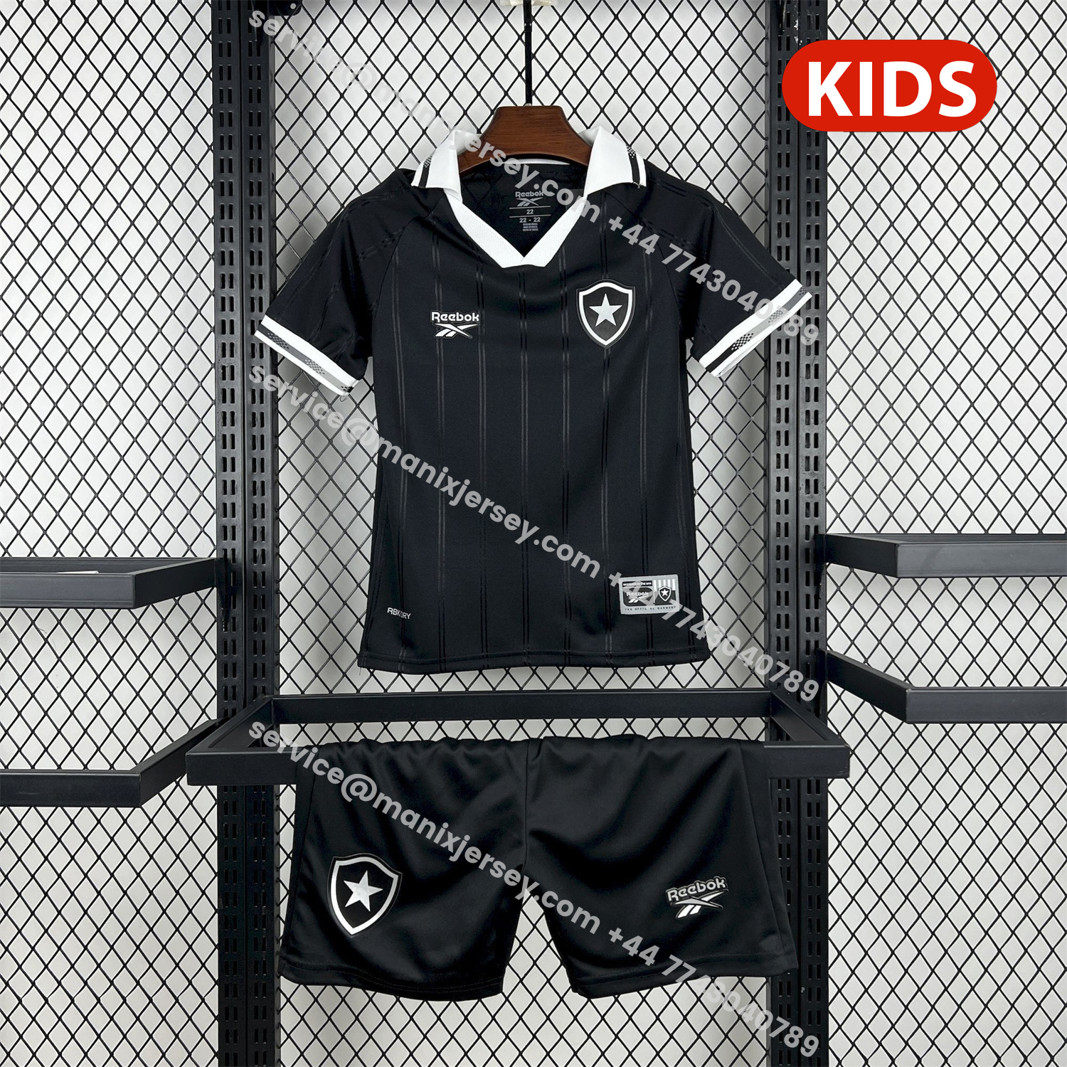 ManixJersey.com | Botafogo 25-26 Away Unsponsored Kids Kit -Customize Name, Number and Patch | Worldwide Shipping