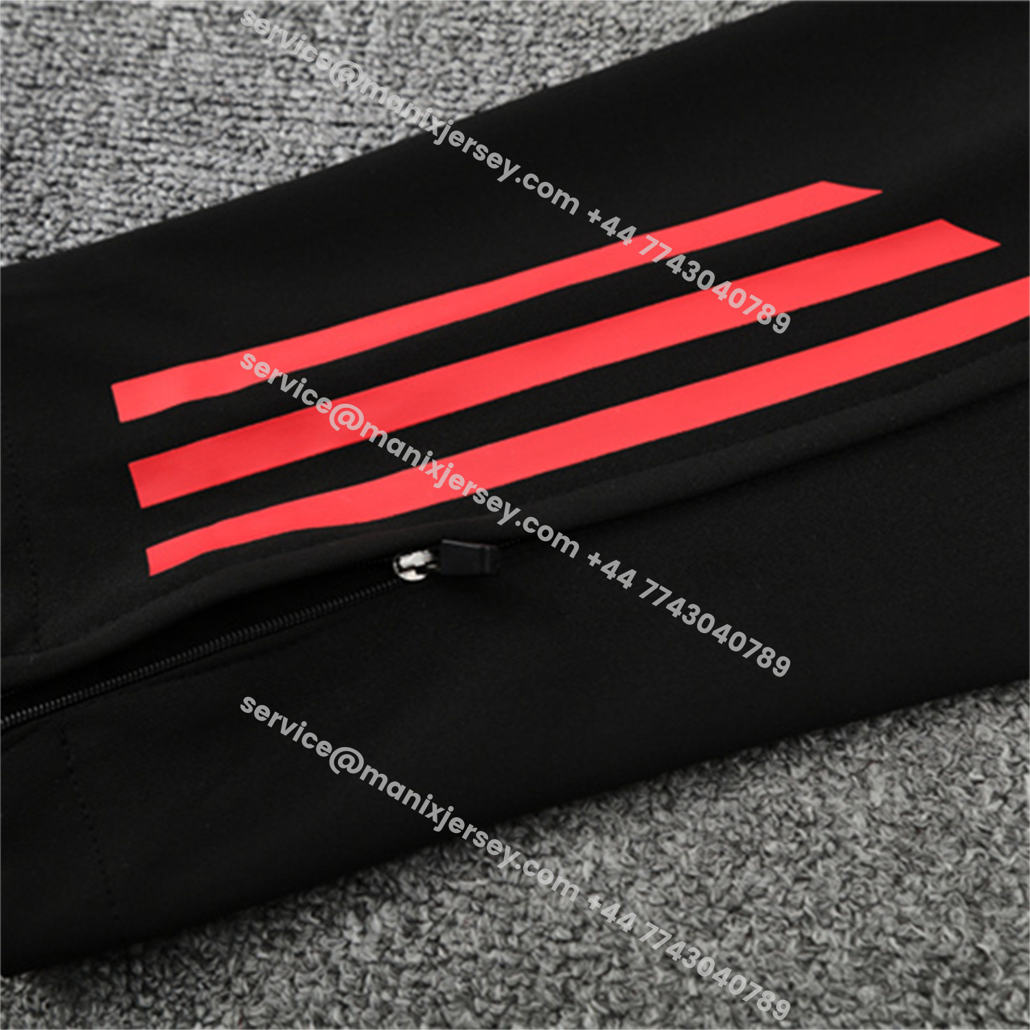 ManixJersey.com | Arsenal 25-26 Kids Long Sleeve Training Set - White Top & Black Pants -Customize Name, Number and Patch | Worldwide Shipping