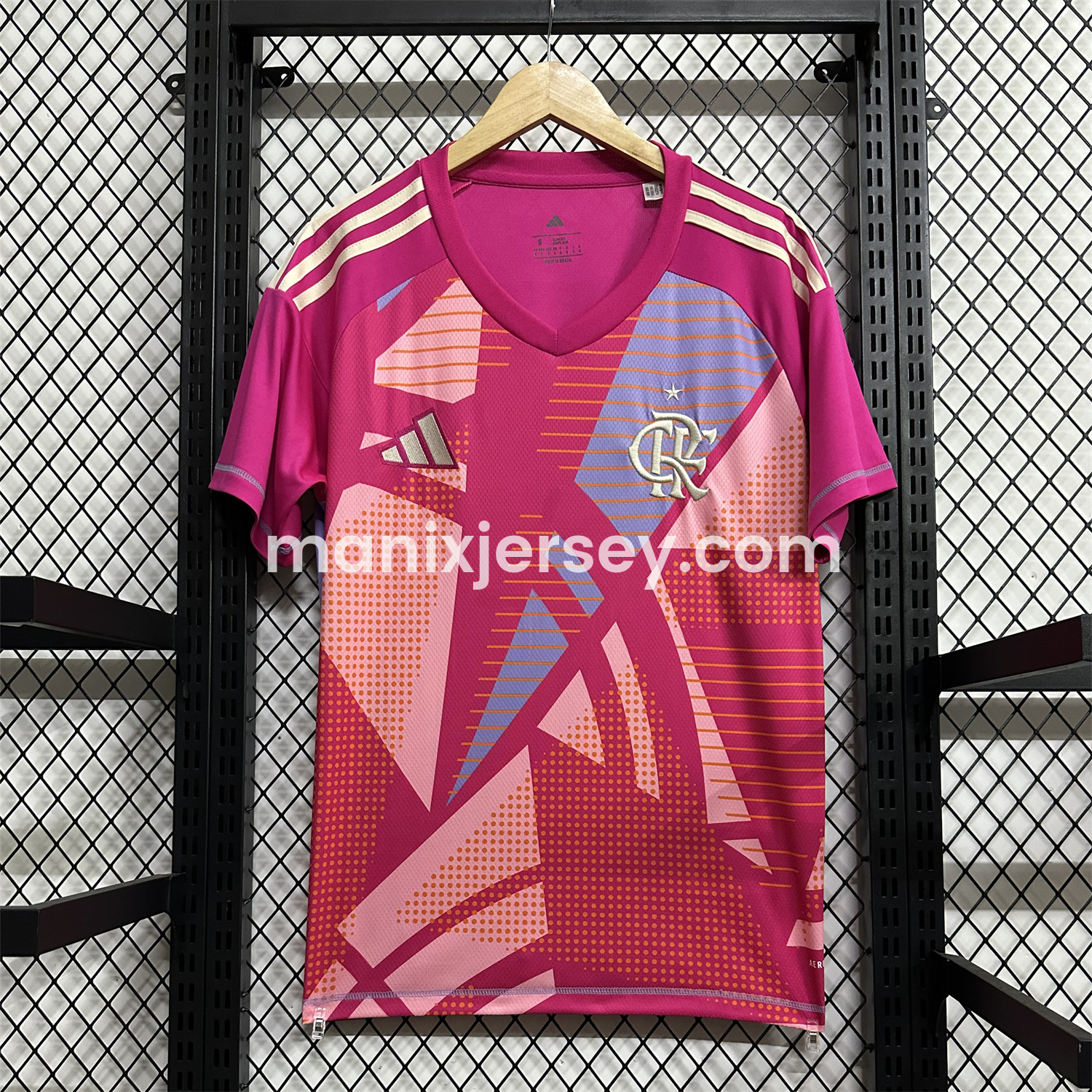 ManixJersey.com | Flamengo 25-26 Pink Goalkeeper Jersey - Fans Version -Customize Name, Number and Patch | Worldwide Shipping