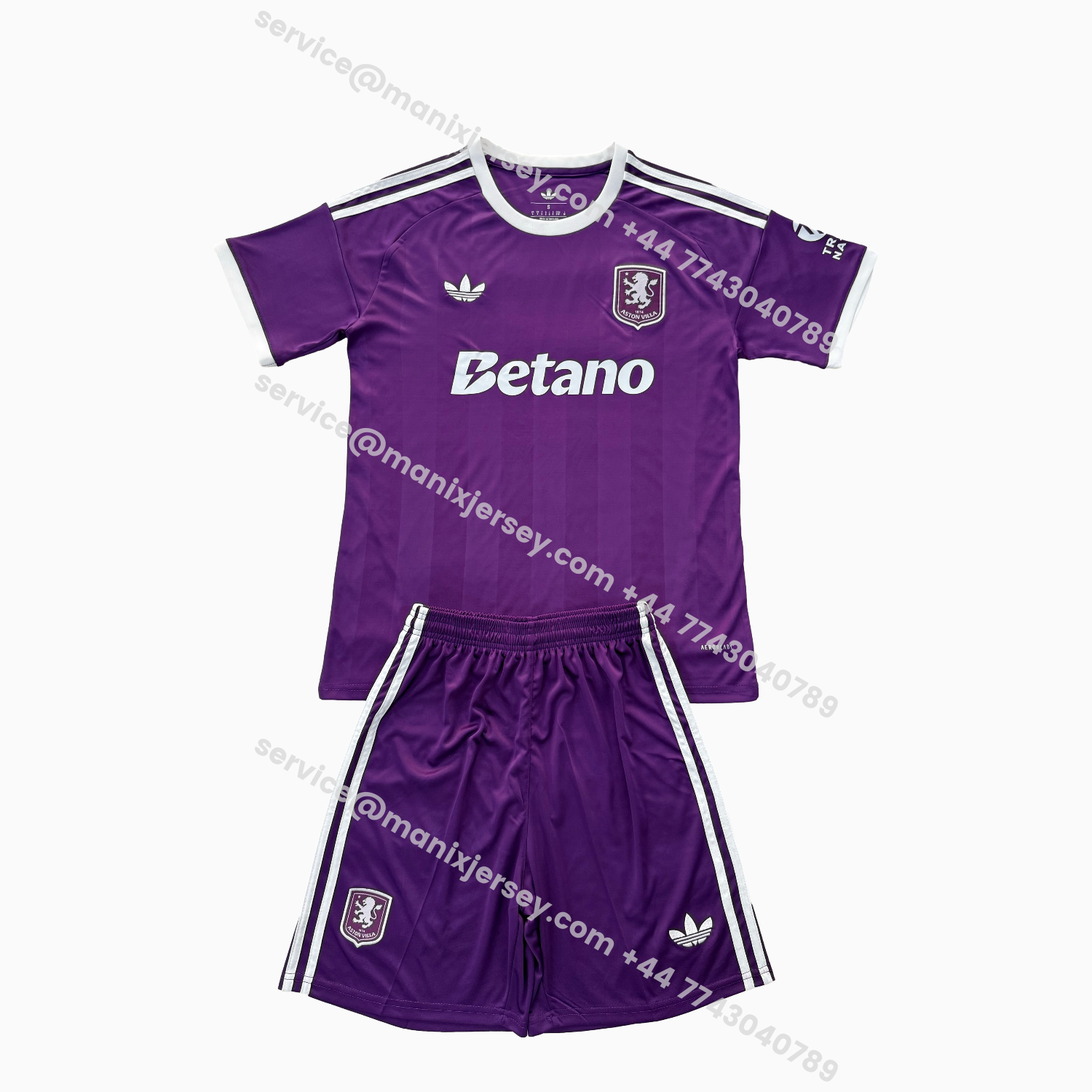 ManixJersey.com | Aston Villa 25-26 Purple Goalkeeper Men's Adult Jersey Set - Fans Version -Customize Name, Number and Patch | Worldwide Shipping