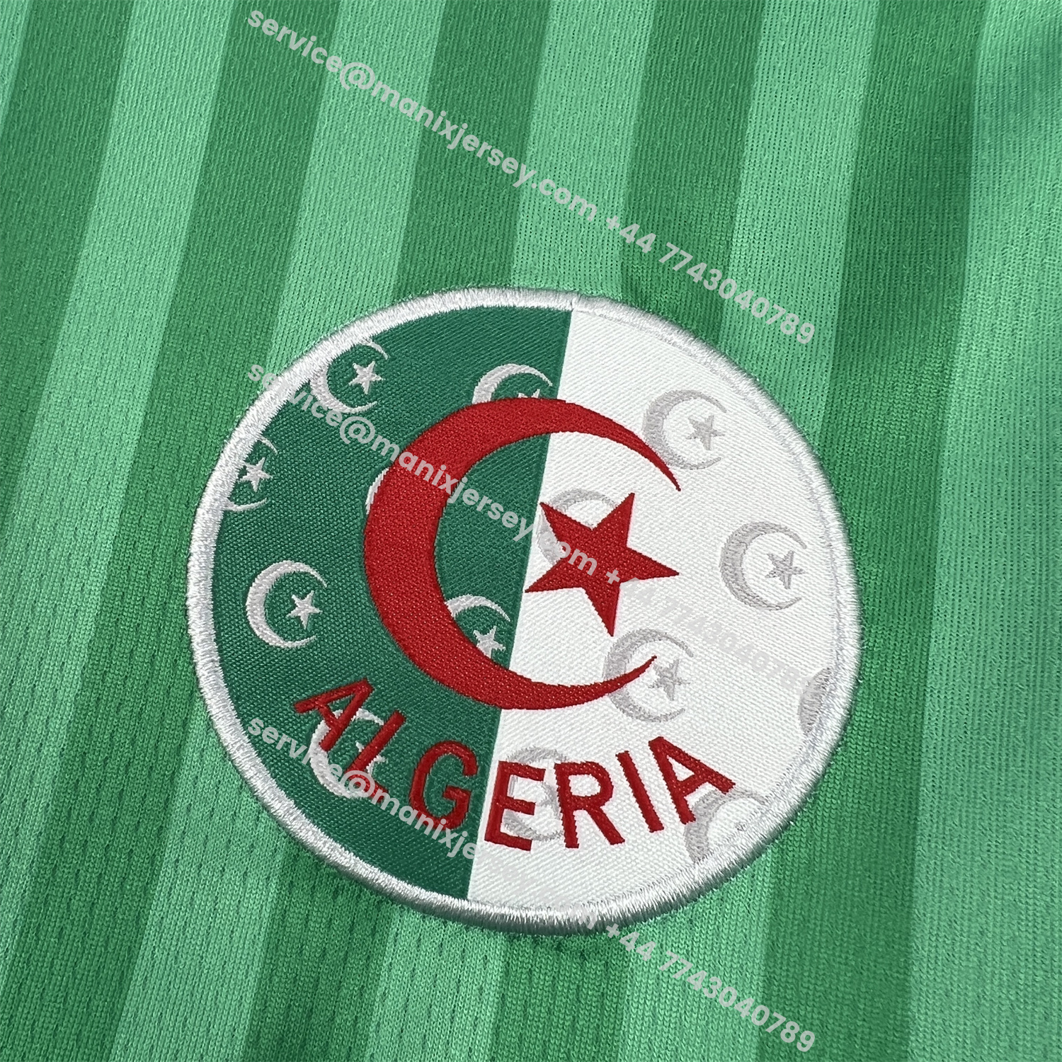 ManixJersey.com | Algeria 2026 Away Green Jersey - Fans Version -Customize Name, Number and Patch | Worldwide Shipping