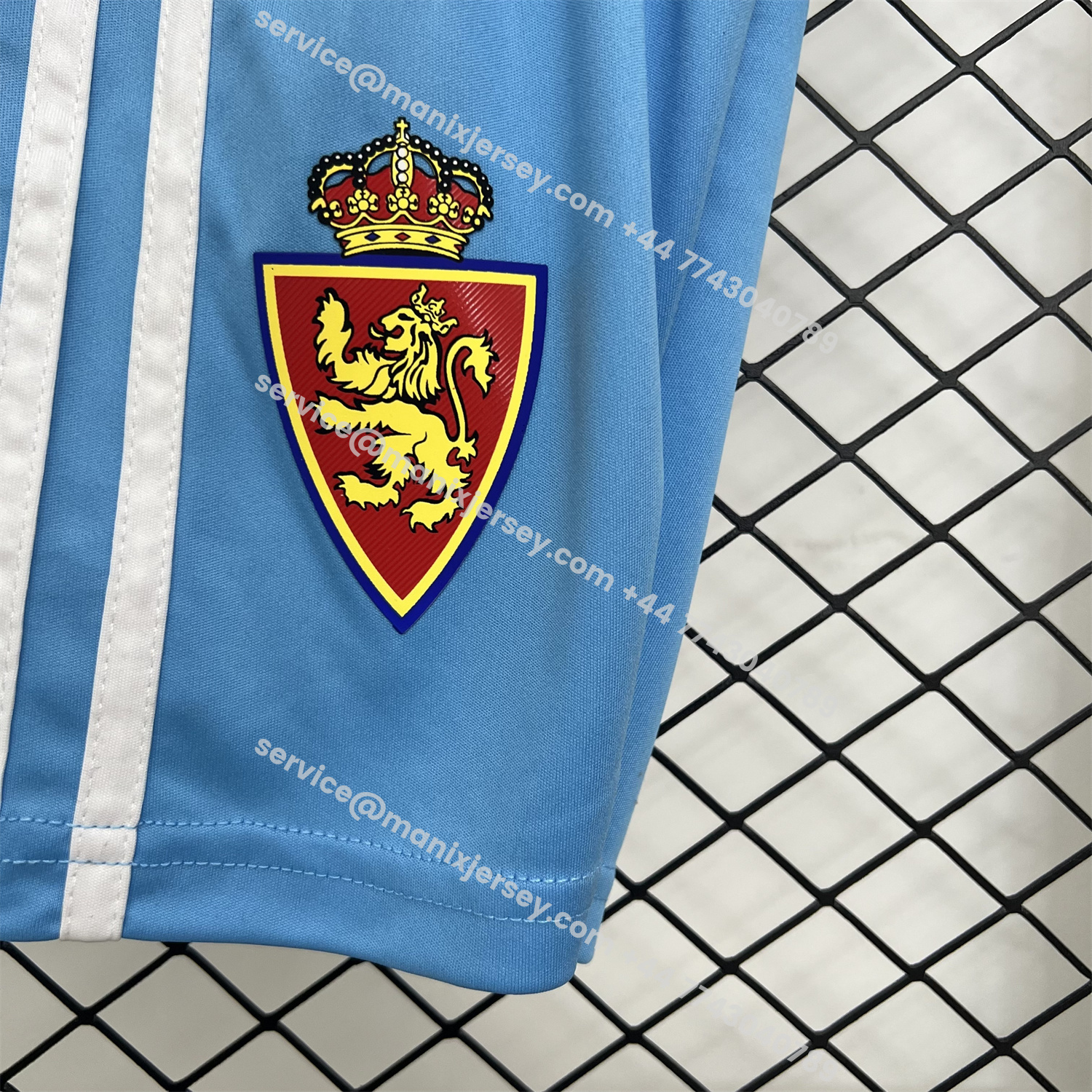 ManixJersey.com | Real Zaragoza 25-26 Home Kids Kit -Customize Name, Number and Patch | Worldwide Shipping