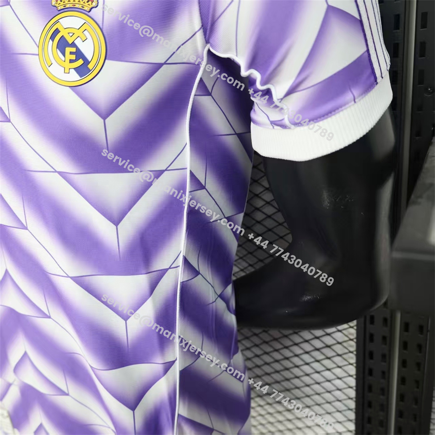 ManixJersey.com | Real Madrid 25-26 Refracted Purple Light White Special Jersey - Player Version -Customize Name, Number and Patch | Worldwide Shipping