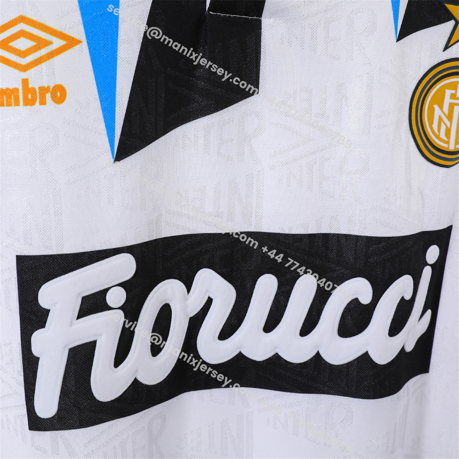 ManixJersey.com | Retro Inter Milan 1992-93 Away Jersey -Customize Name, Number and Patch | Worldwide Shipping