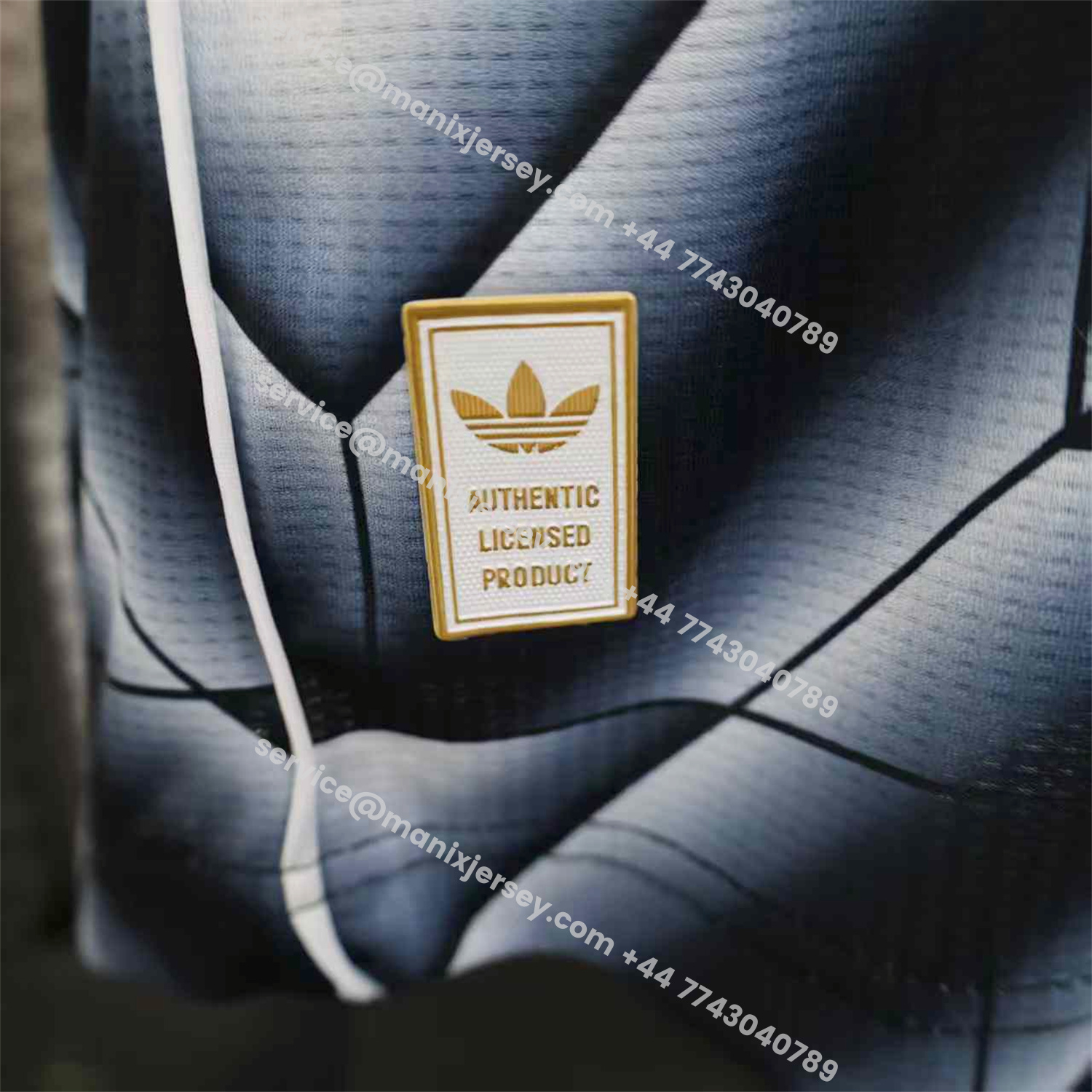 ManixJersey.com | Real Madrid 25-26 Refracted Black Light White Special Jersey - Player Version -Customize Name, Number and Patch | Worldwide Shipping