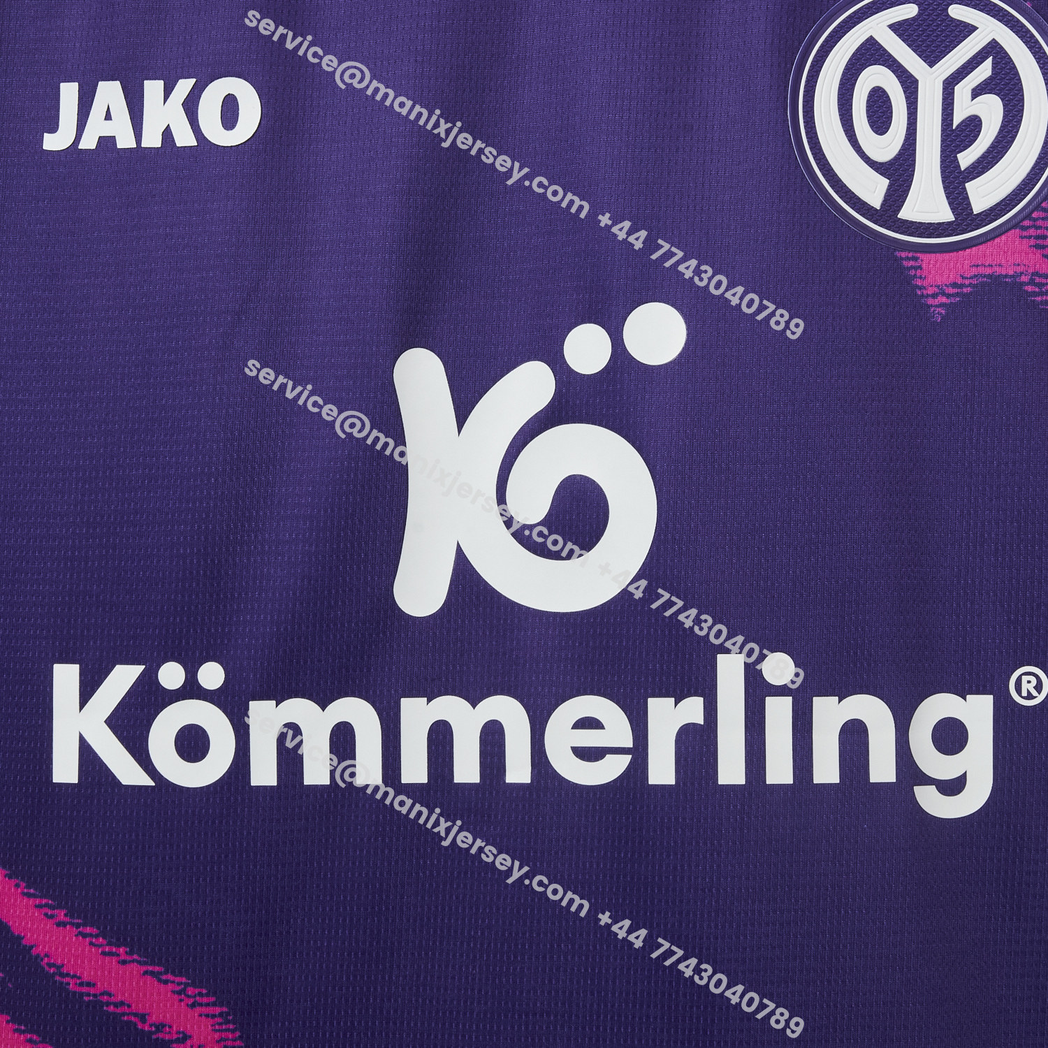 ManixJersey.com | Mainz 25-26 Away Purple Jersey - Fans Version -Customize Name, Number and Patch | Worldwide Shipping