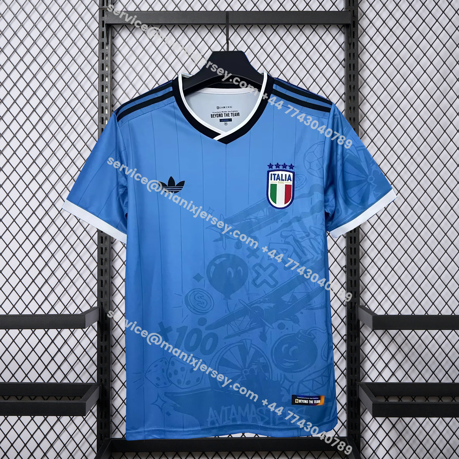 ManixJersey.com | Italy 2026 BGAMING Special Blue Jersey - Fans Version -Customize Name, Number and Patch | Worldwide Shipping