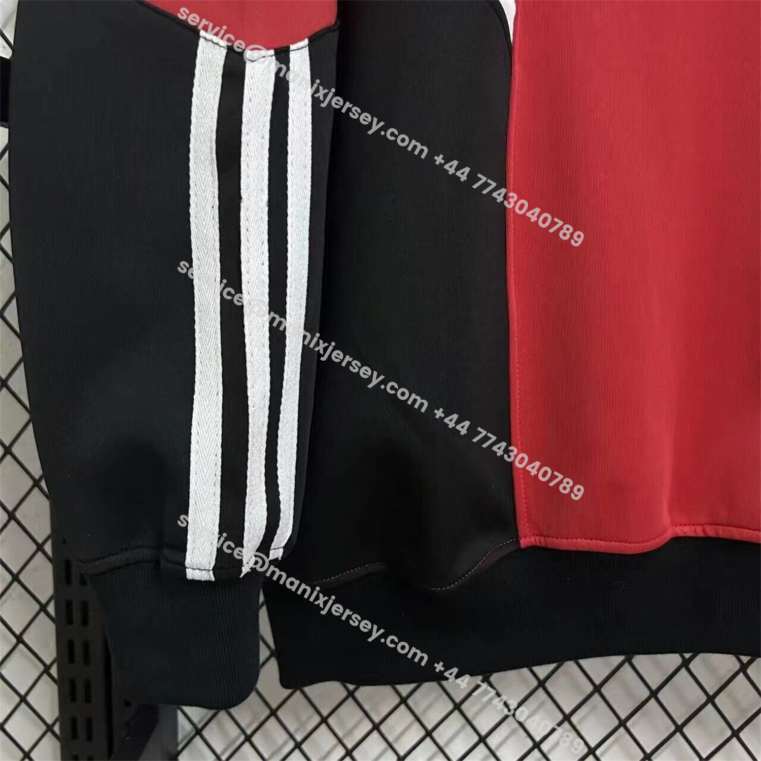 ManixJersey.com | AC Milan Red And Black Unisex Pullover Hoodieullover Hoodie -Customize Name, Number and Patch | Worldwide Shipping