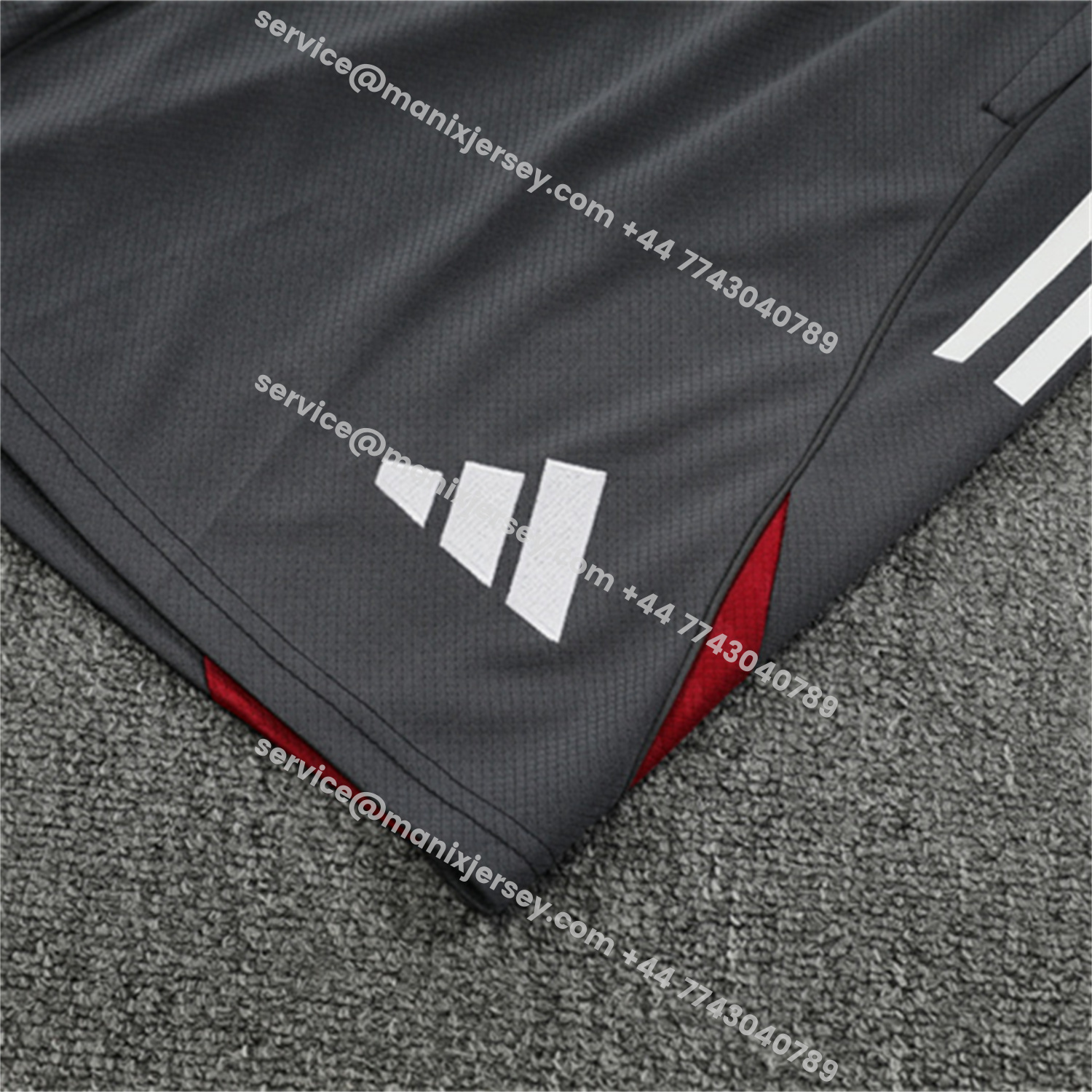 ManixJersey.com | Arsenal 25-26 Kids Short-Sleeve Training Set - Red Top & Green Shorts -Customize Name, Number and Patch | Worldwide Shipping