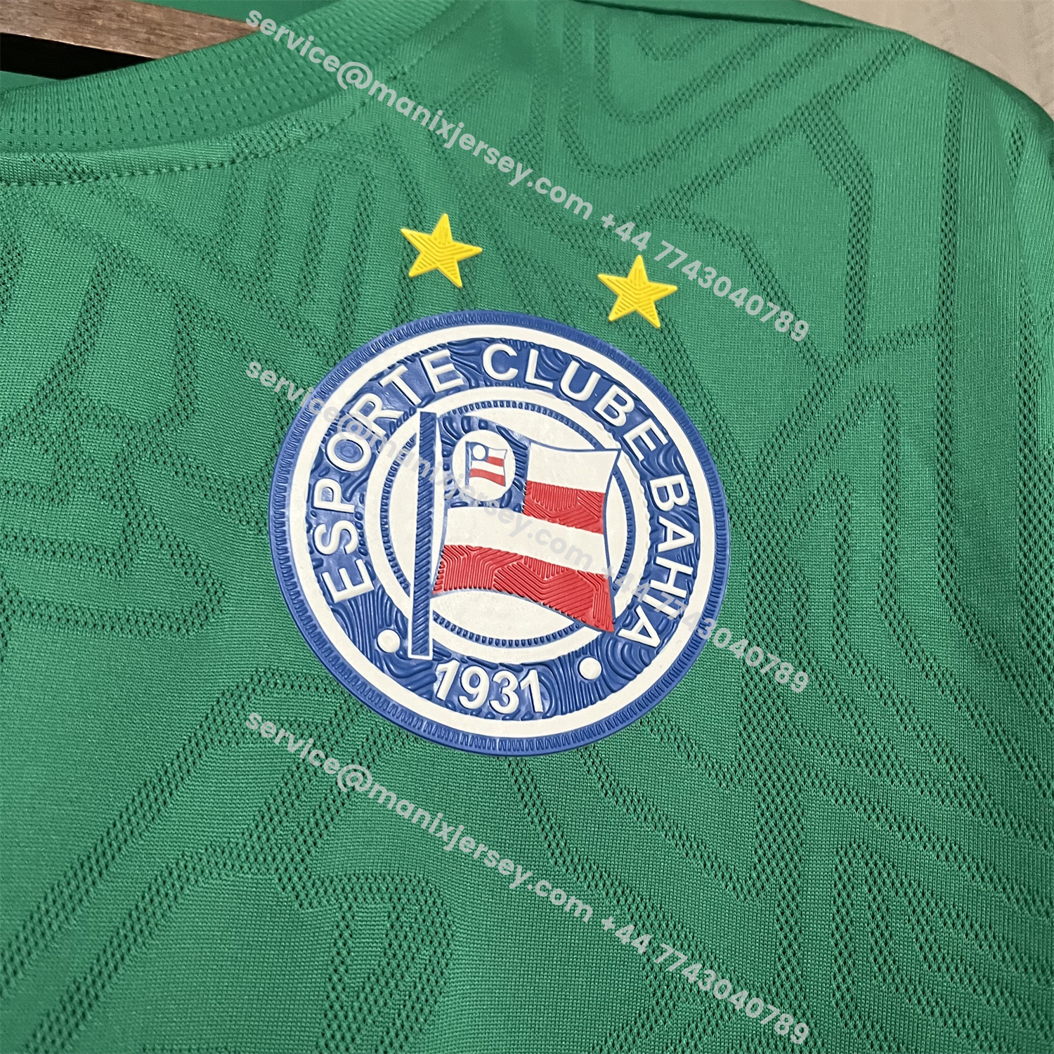 ManixJersey.com | Bahia 25-26 Green Training Jersey - Fans Version -Customize Name, Number and Patch | Worldwide Shipping