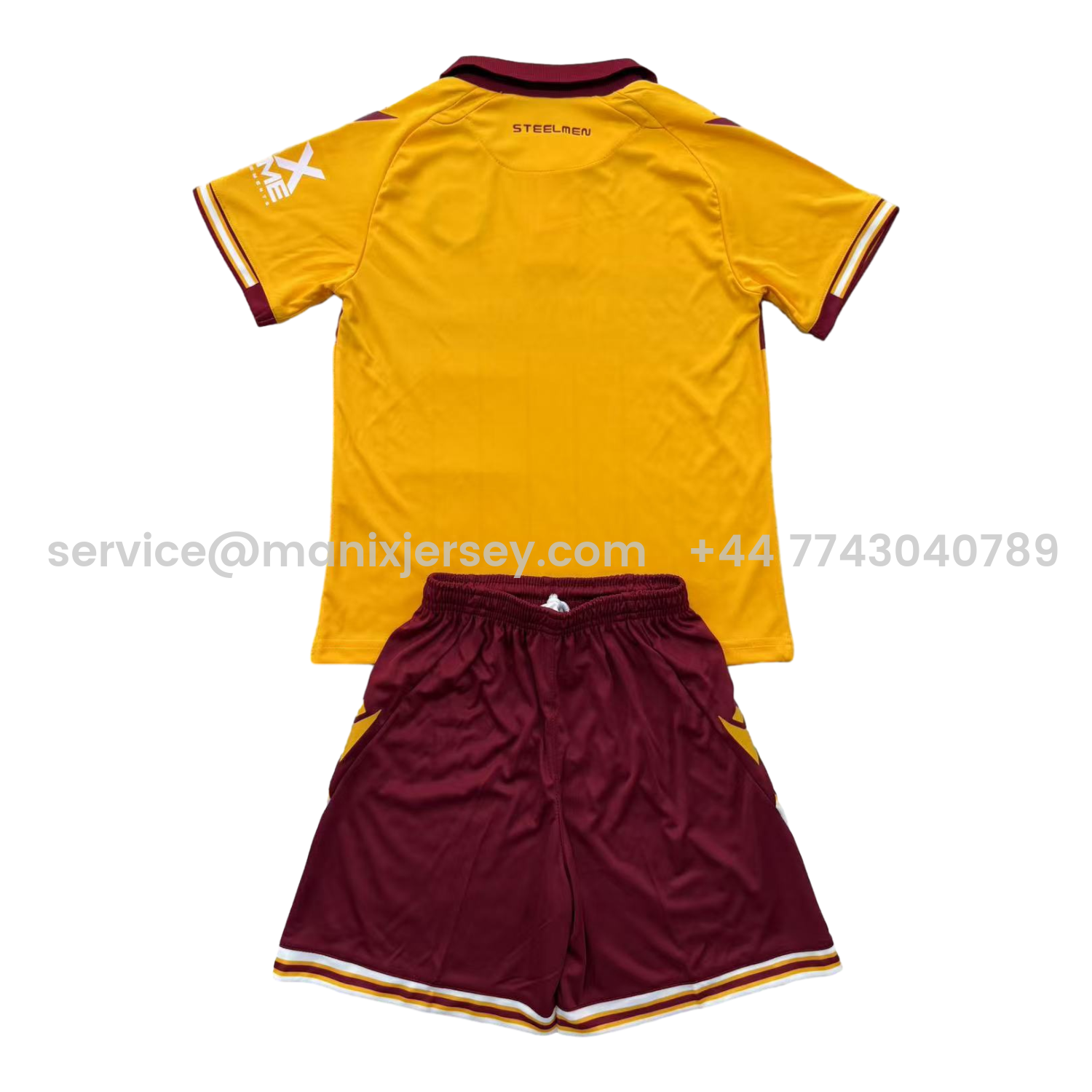 ManixJersey.com | Motherwell 25-26 Home Kids Kit -Customize Name, Number and Patch | Worldwide Shipping