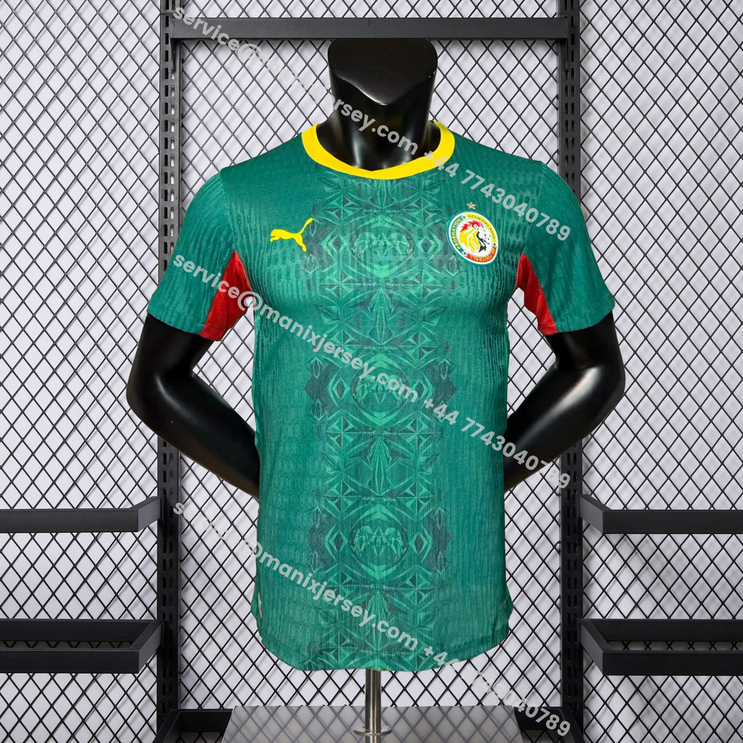ManixJersey.com | Senegal 25-26 Away Green Jersey - Player Version -Customize Name, Number and Patch | Worldwide Shipping