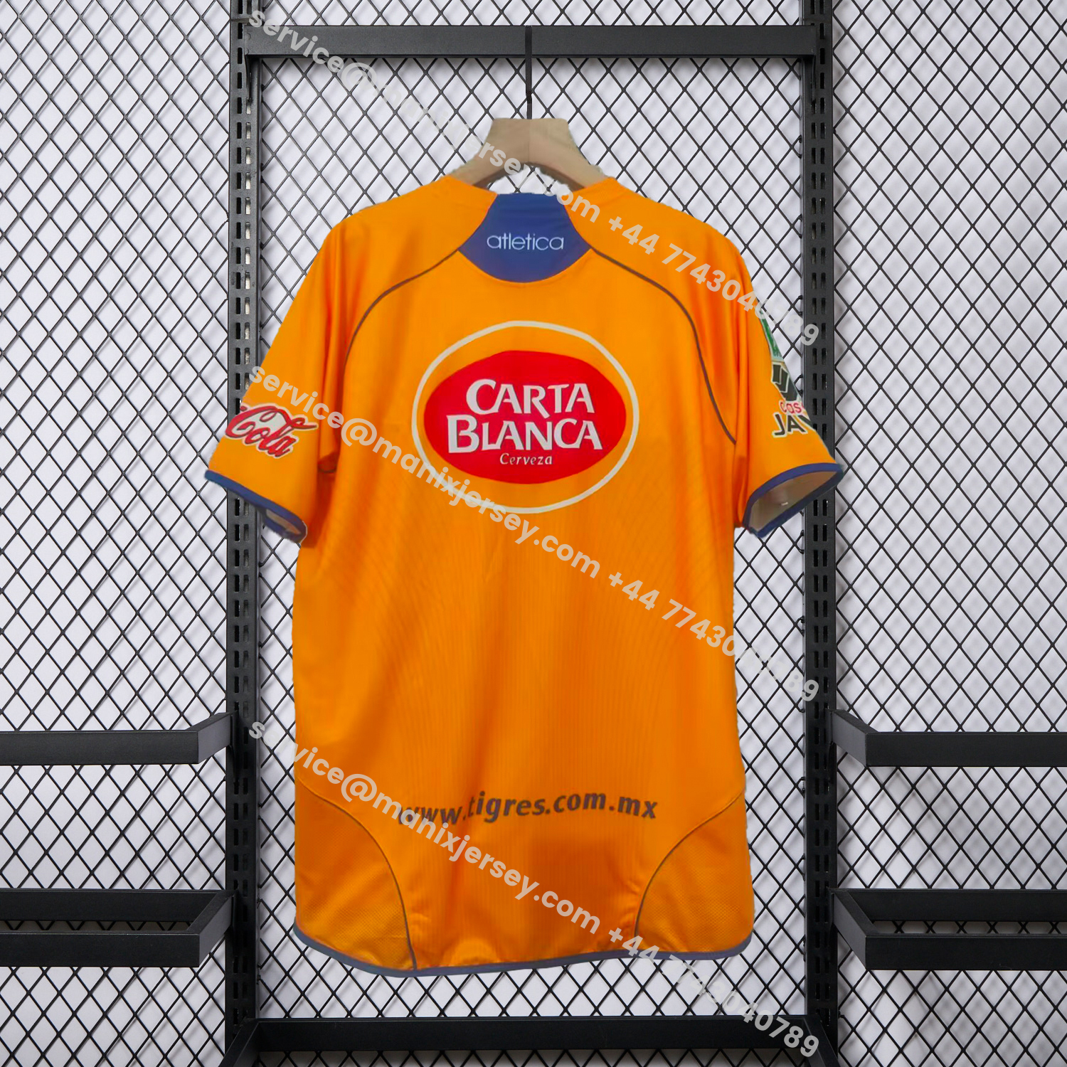 ManixJersey.com | Retro Tigres UANL 2005-06 Home Jersey -Customize Name, Number and Patch | Worldwide Shipping