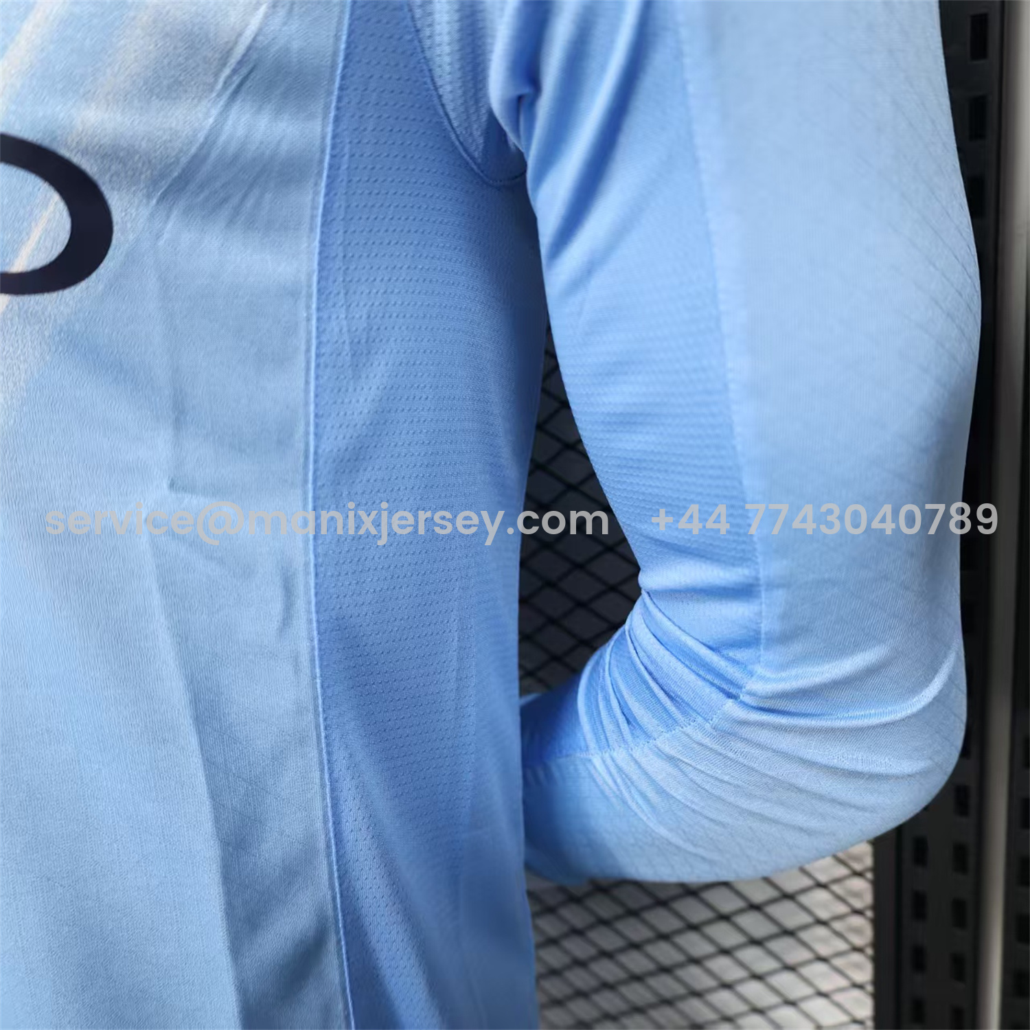 ManixJersey.com | Manchester City 25-26 Home Long Sleeves Jersey - Player Version -Customize Name, Number and Patch | Worldwide Shipping