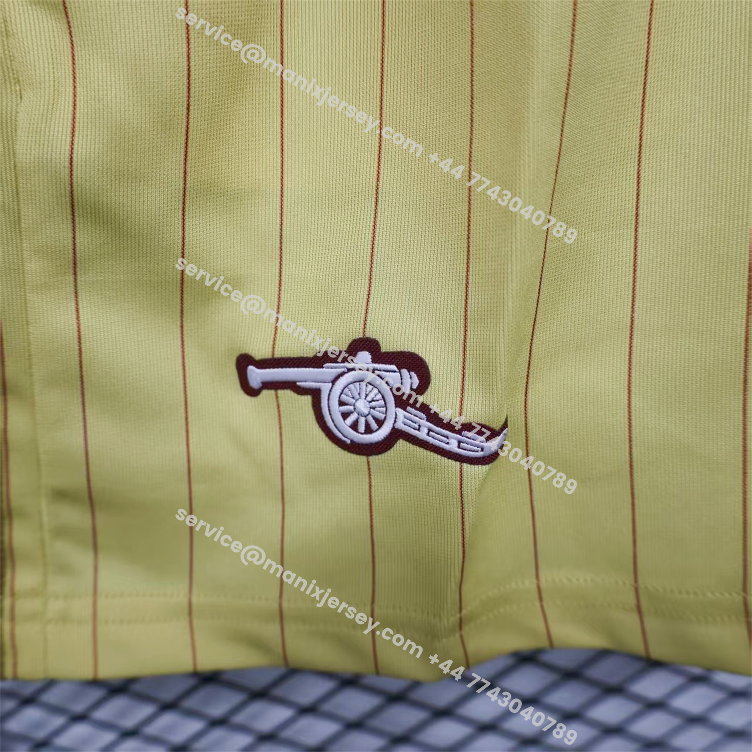 ManixJersey.com | Arsenal 25-26 Trefoil Yellow Travel Shorts - Player Version -Customize Name, Number and Patch | Worldwide Shipping