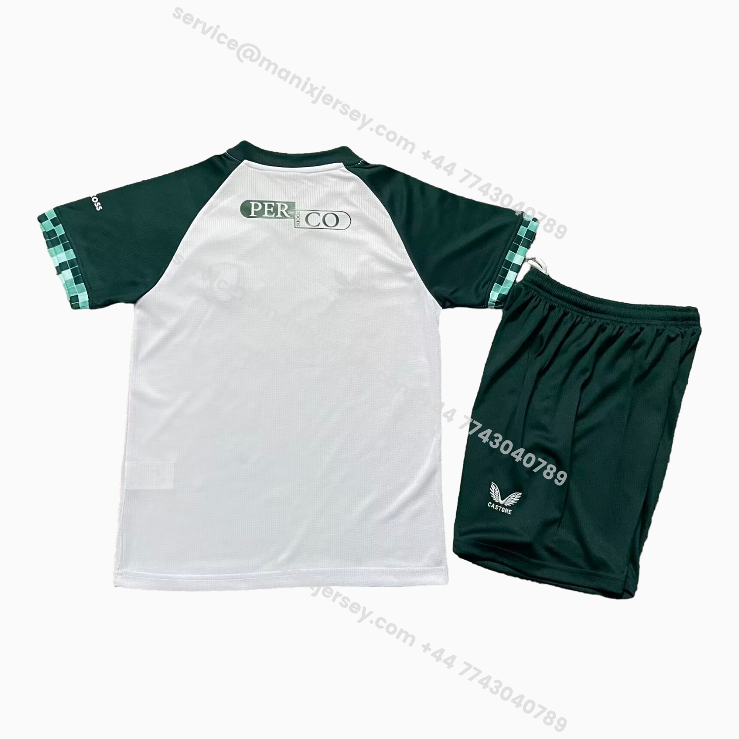 ManixJersey.com | Middlesbrough 25-26 Third White And Green Kids Kit -Customize Name, Number and Patch | Worldwide Shipping