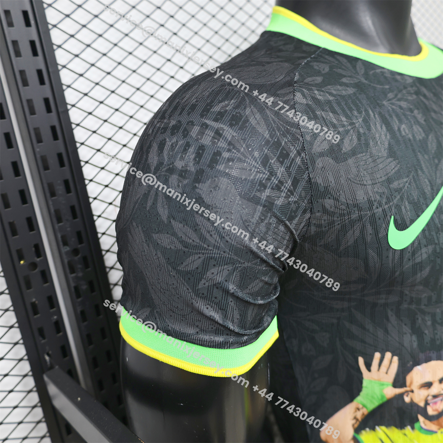 Brazil 2026 Black With Green Trim Brazilian Football Players Special Edition Jersey - Player Version:football jersey mysite: unitedjerseyfootball 邓江浪:football