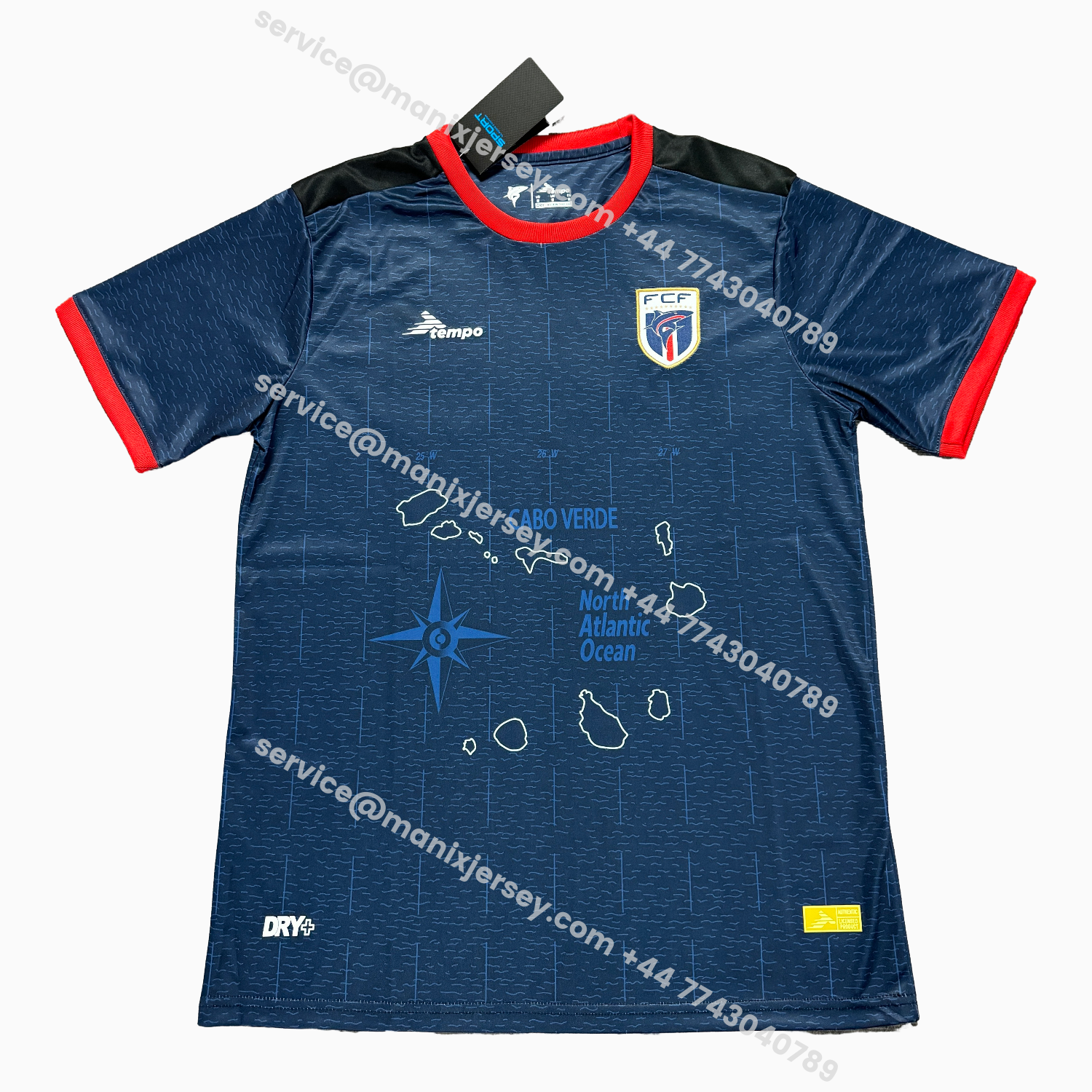 ManixJersey.com | Cabo Verde 2026 Home Blue Jersey - Fans Version -Customize Name, Number and Patch | Worldwide Shipping
