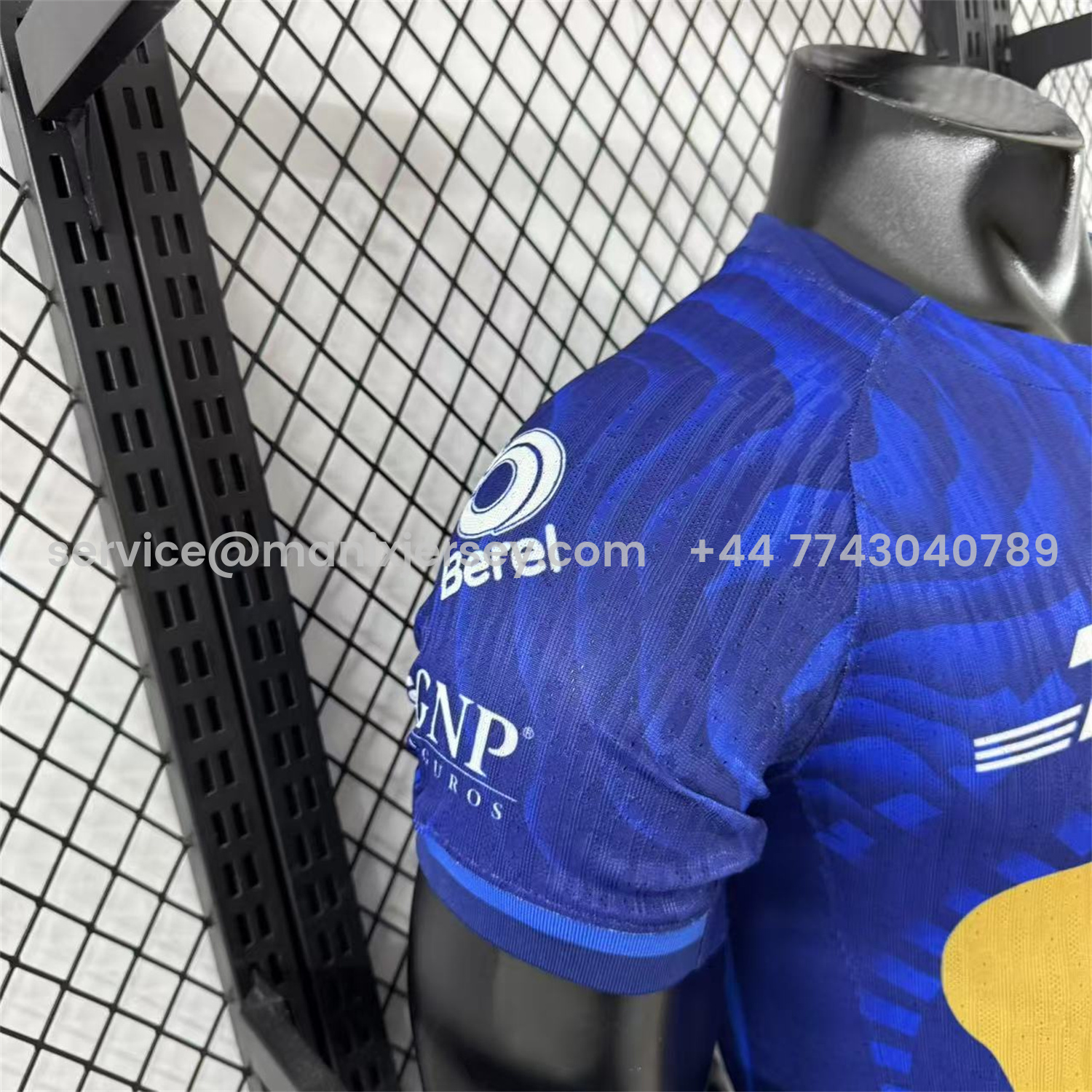 ManixJersey.com | Pumas UNAM 25-26 Away Blue Jersey - Player Version -Customize Name, Number and Patch | Worldwide Shipping