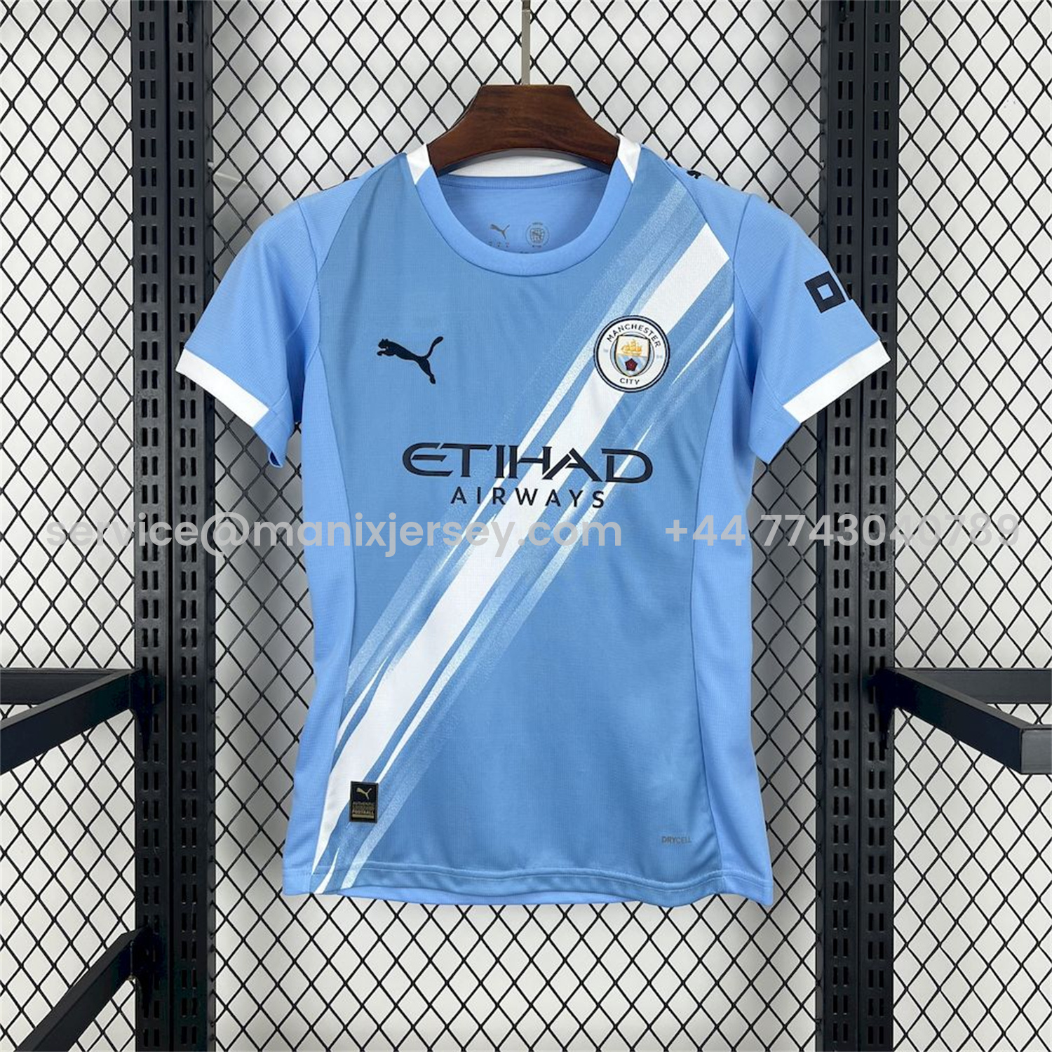ManixJersey.com | Women's Manchester City 25-26 Home Jersey -Customize Name, Number and Patch | Worldwide Shipping