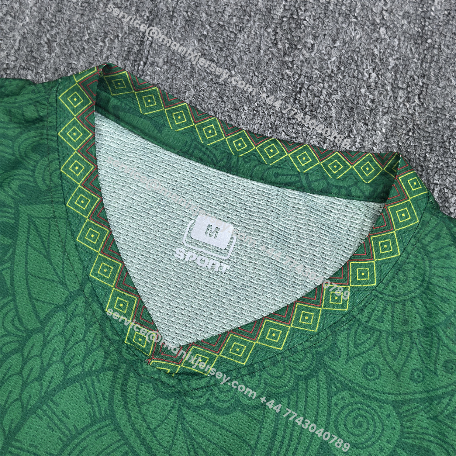 ManixJersey.com | Mali 25-26 Green Special Jersey - Fans Version -Customize Name, Number and Patch | Worldwide Shipping