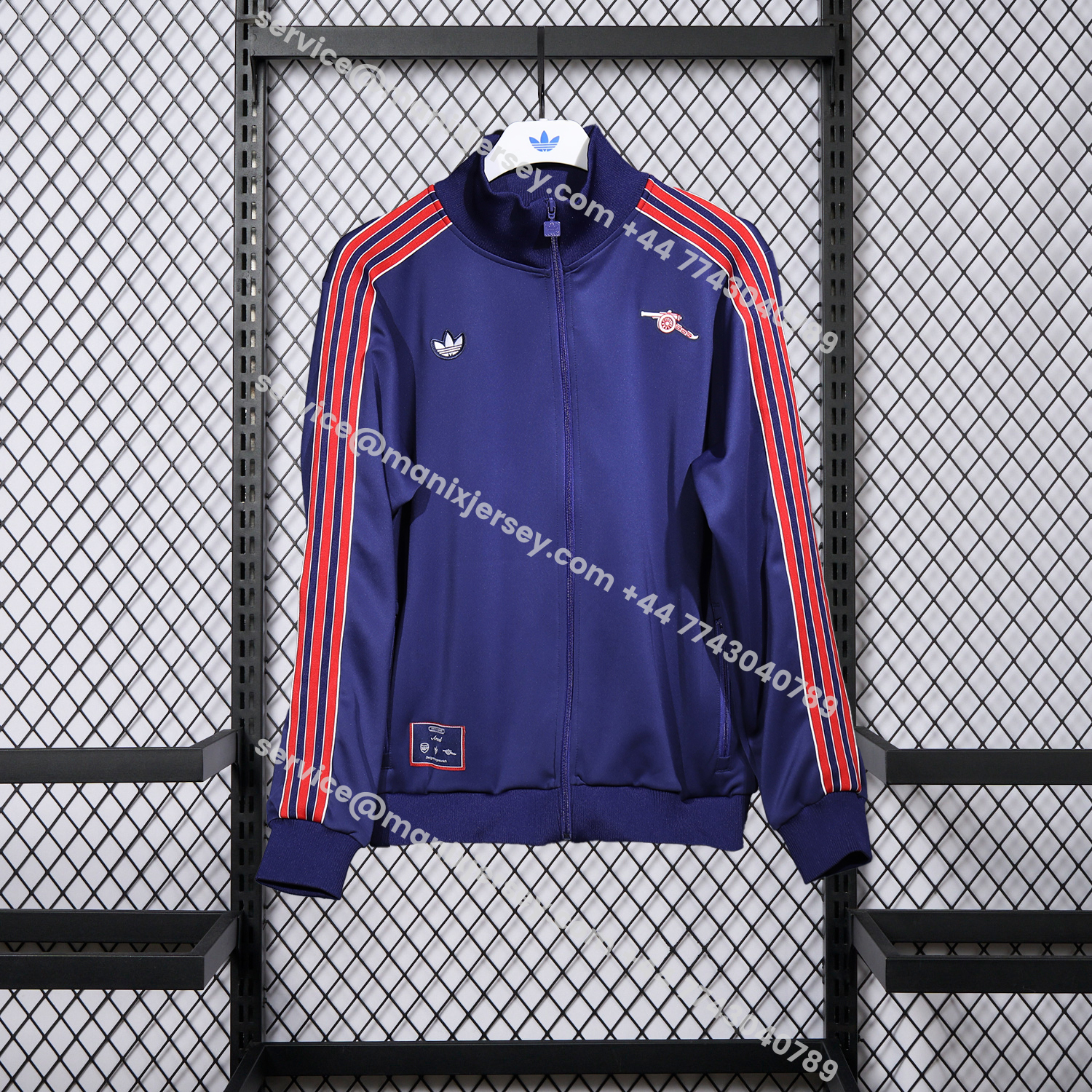 ManixJersey.com | Arsenal 25-26 Red Lines Training Set - Purple Top and Purple Pants -Customize Name, Number and Patch | Worldwide Shipping