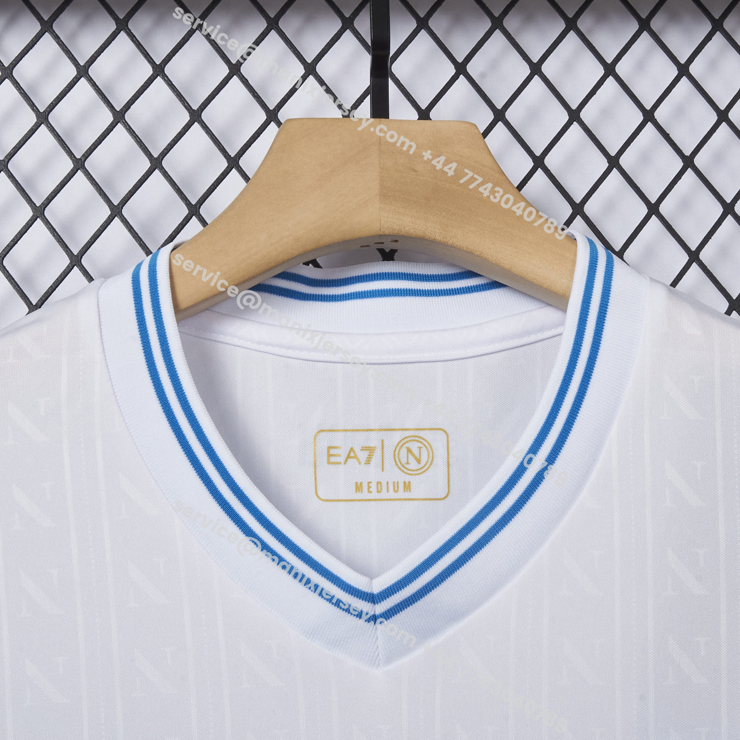 ManixJersey.com | Napoli 25-26 European Away White Jersey - Fans Version -Customize Name, Number and Patch | Worldwide Shipping