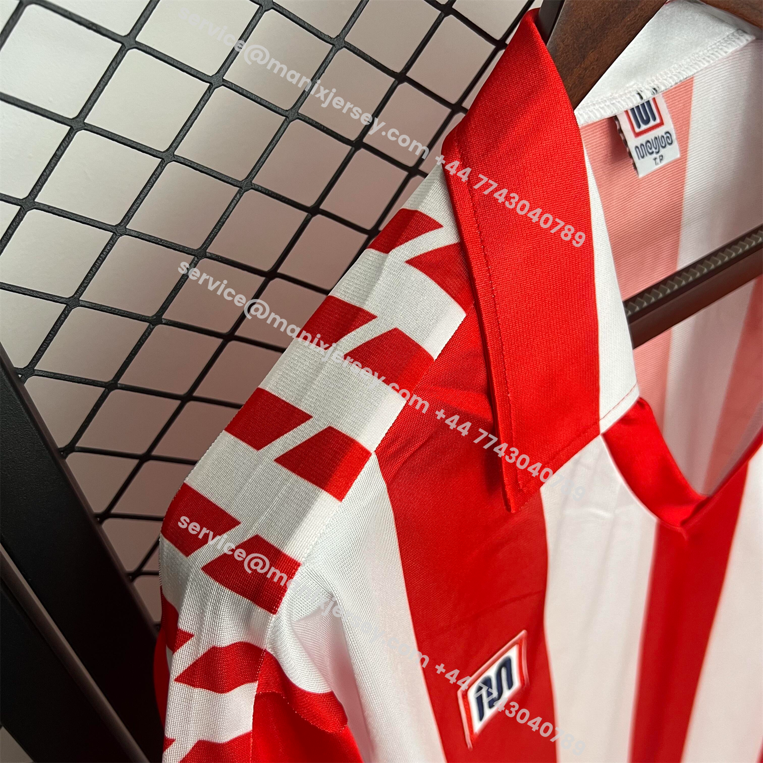 ManixJersey.com | Retro Atletico Madrid 1982-83 Home Jersey -Customize Name, Number and Patch | Worldwide Shipping