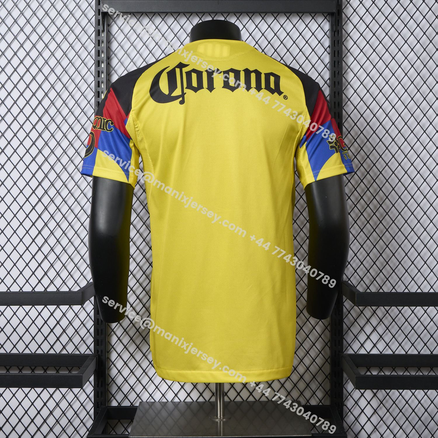 ManixJersey.com | 【El Día de Muertos Font】Club América 25-26 Home Yellow Jersey - Player Version -Customize Name, Number and Patch | Worldwide Shipping