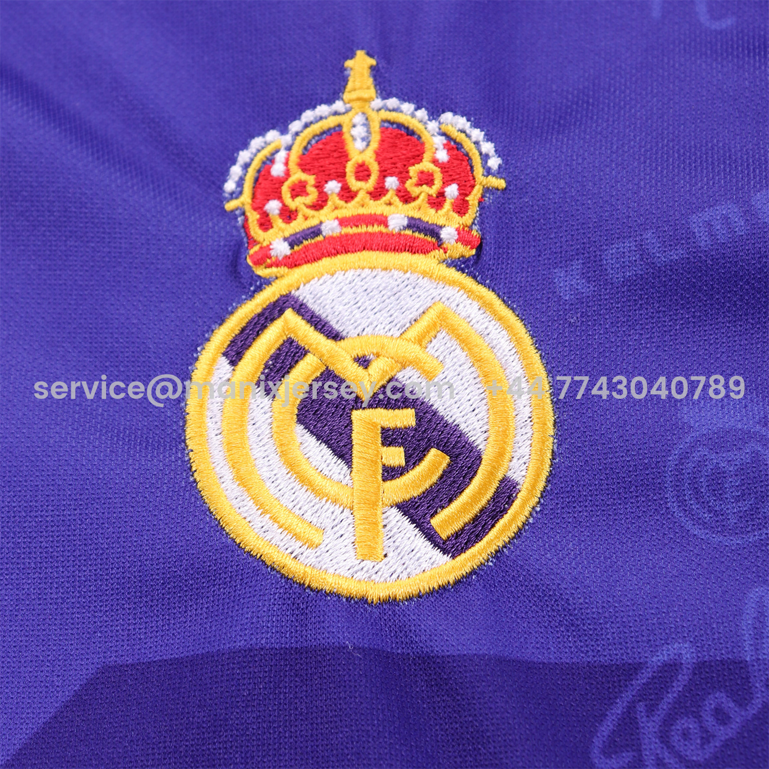 ManixJersey.com | Retro Real Madrid 1994-96 Away Kids Kit -Customize Name, Number and Patch | Worldwide Shipping