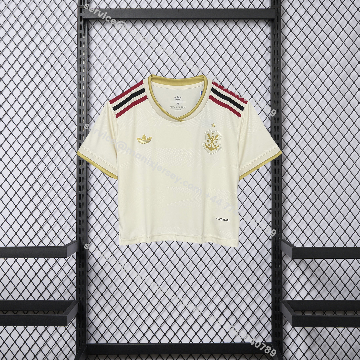 ManixJersey.com | Women's Flamengo 25-26 Third Unsponsored Cropped Jersey -Customize Name, Number and Patch | Worldwide Shipping