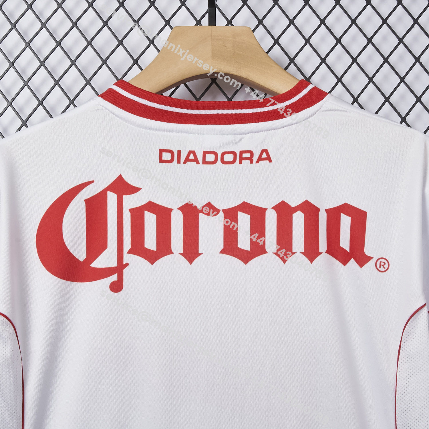 ManixJersey.com | Retro Toluca 1998-99 Away White Jersey -Customize Name, Number and Patch | Worldwide Shipping