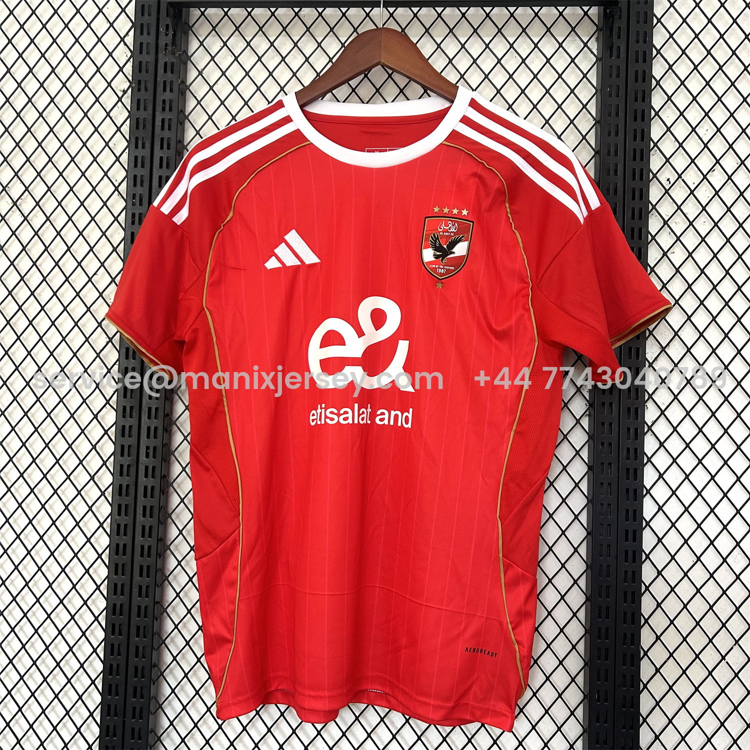 ManixJersey.com | Al Ahly SC 25-26 Home Jersey - Fans Version -Customize Name, Number and Patch | Worldwide Shipping