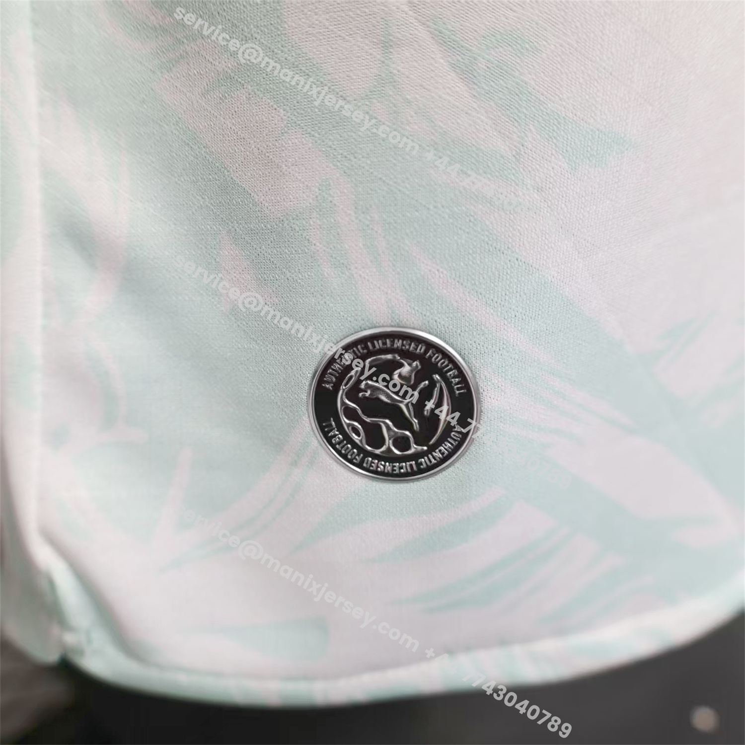 ManixJersey.com | Portugal 2026 Away White And Cyan Long Sleeves Jersey - Player Version -Customize Name, Number and Patch | Worldwide Shipping