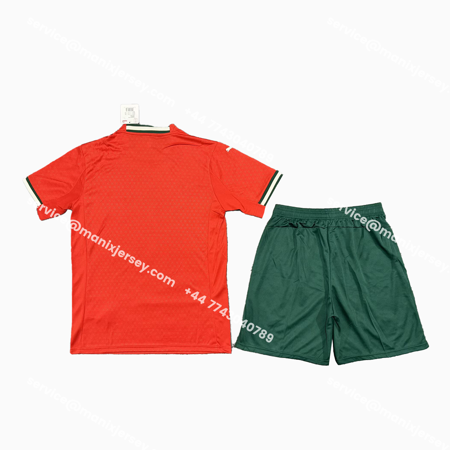 ManixJersey.com | Portugal 25-26 Home Men's Adult Jersey Set - Fans Version -Customize Name, Number and Patch | Worldwide Shipping