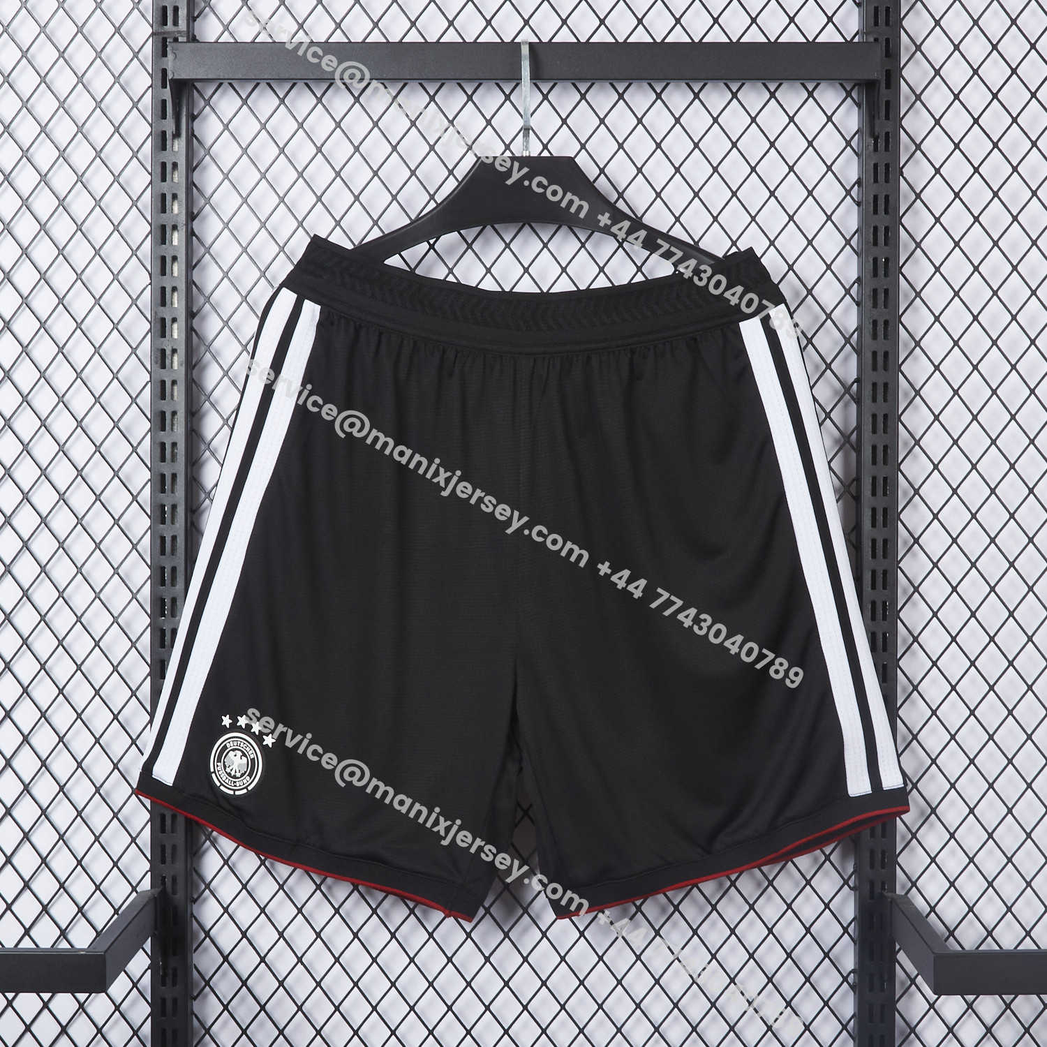 ManixJersey.com | Germany 2026 Black Shorts - Player Version -Customize Name, Number and Patch | Worldwide Shipping