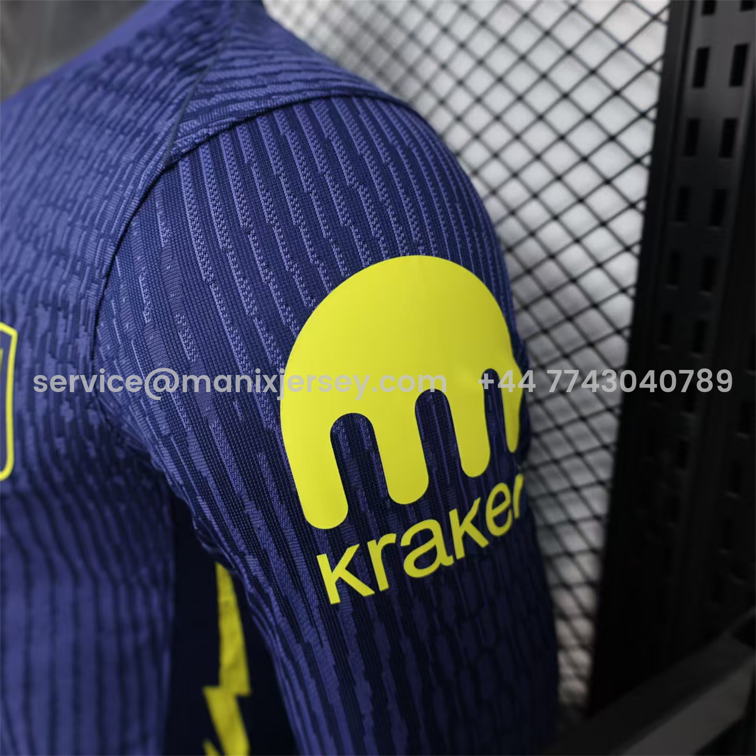 ManixJersey.com | Atletico Madrid 25-26 Away Long Sleeves Jersey - Player Version -Customize Name, Number and Patch | Worldwide Shipping