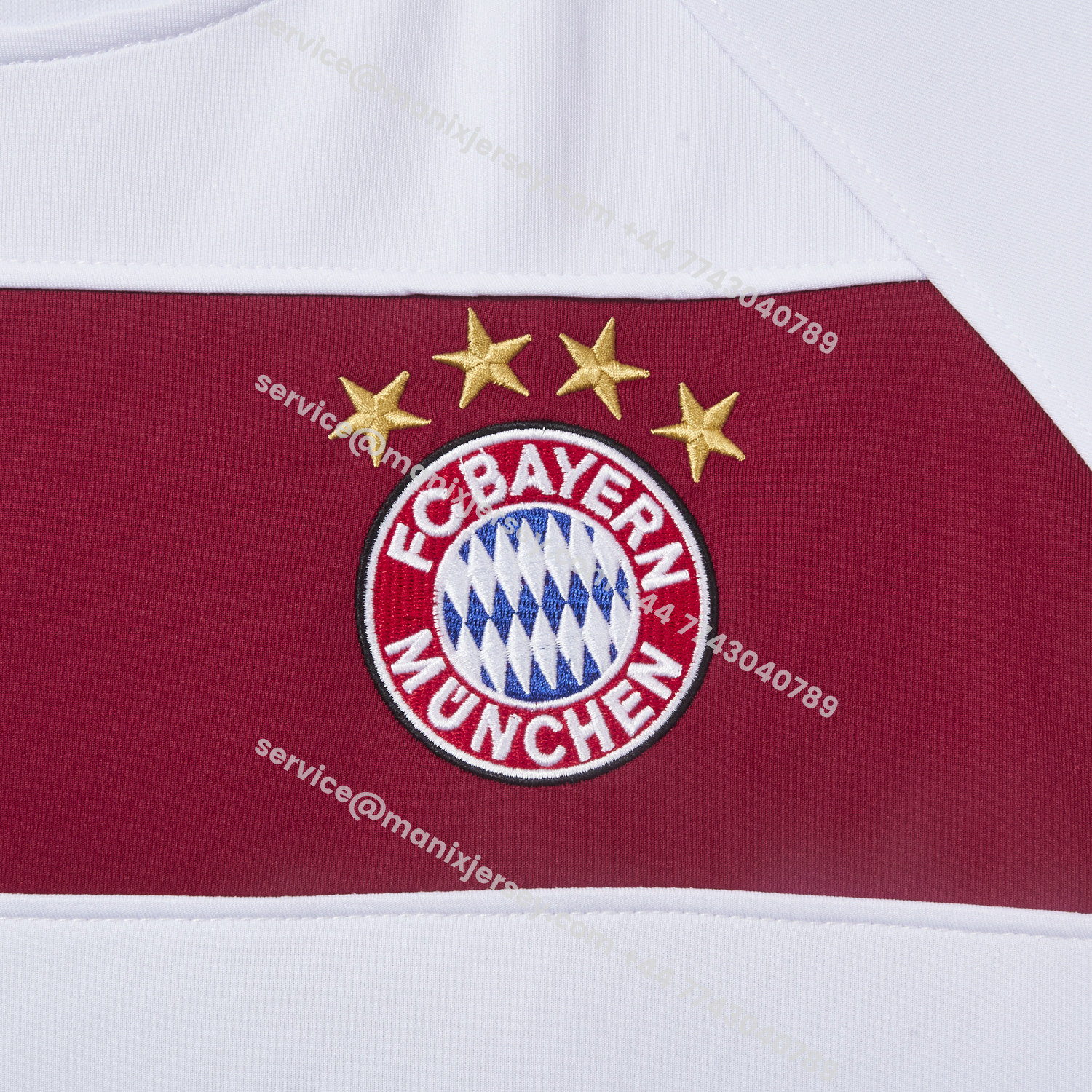 ManixJersey.com | Bayern Munich 25-26 White Stripes Unisex Pullover Hoodie -Customize Name, Number and Patch | Worldwide Shipping