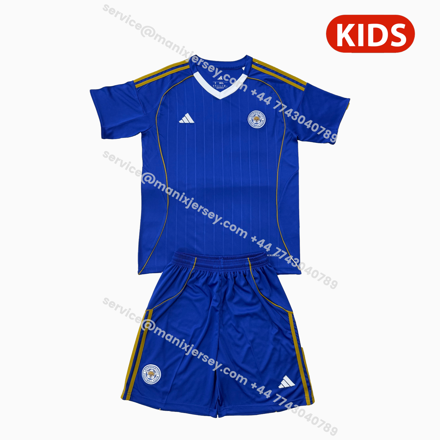 ManixJersey.com | Leicester City 25-26 Home Kids Kit -Customize Name, Number and Patch | Worldwide Shipping