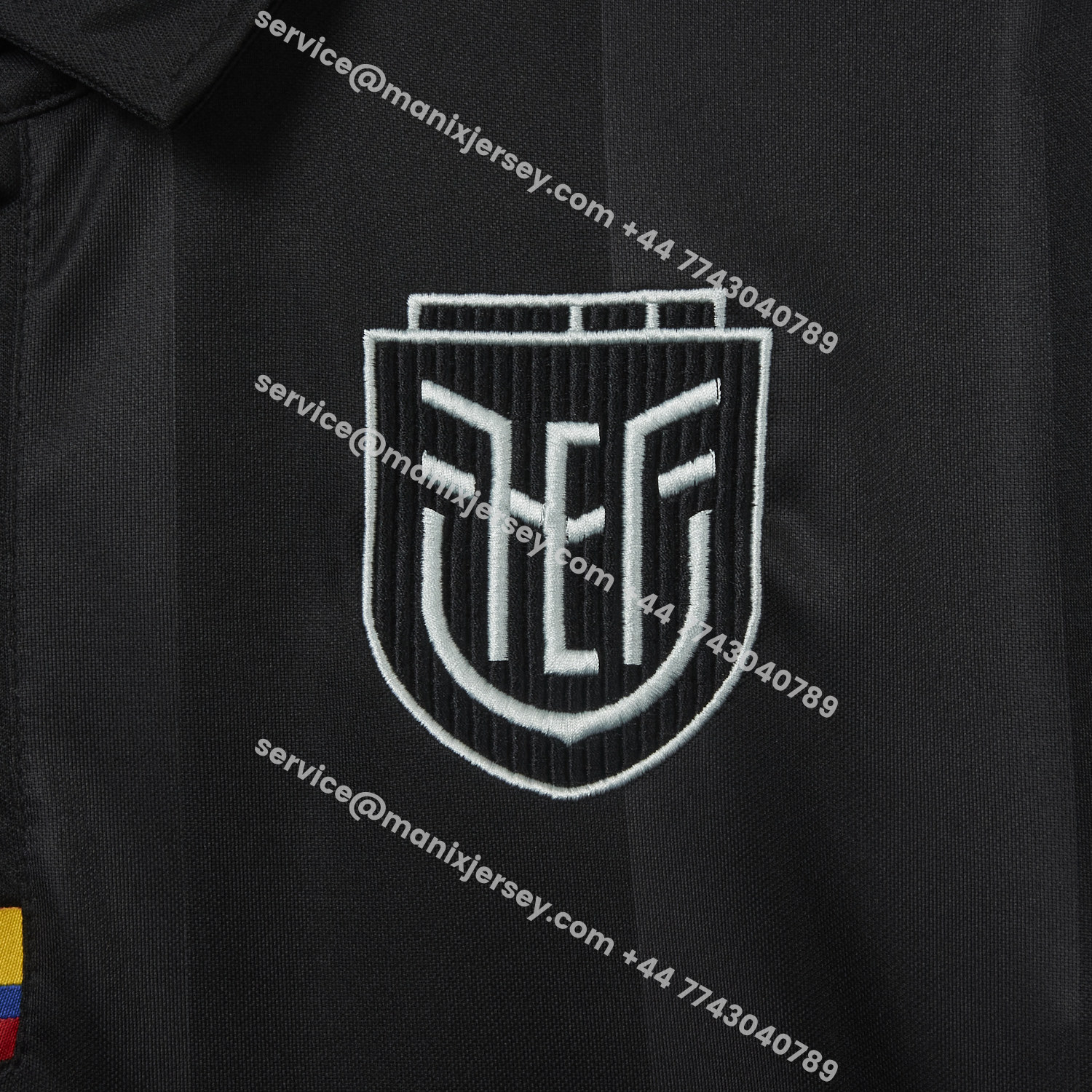 ManixJersey.com | Ecuador 2025 Centenary Black Special Jersey - Fans Version -Customize Name, Number and Patch | Worldwide Shipping